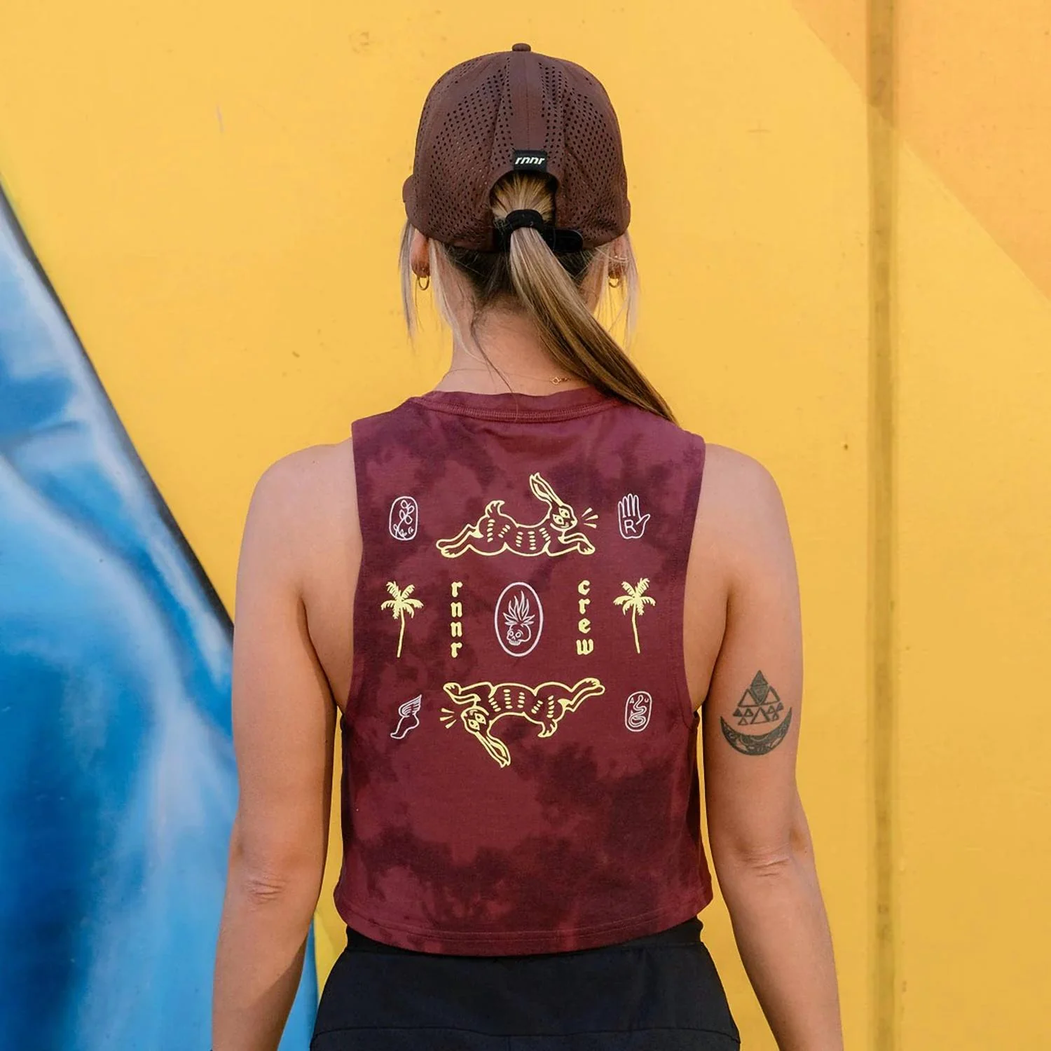 Muscle Tank In Ruby Wine - Image 3