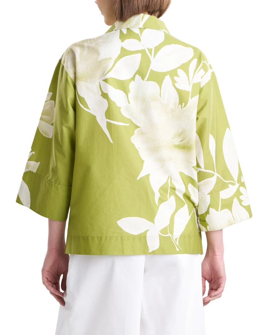 Natori Andora Printed Poplin Kimono Shirt - Image 2