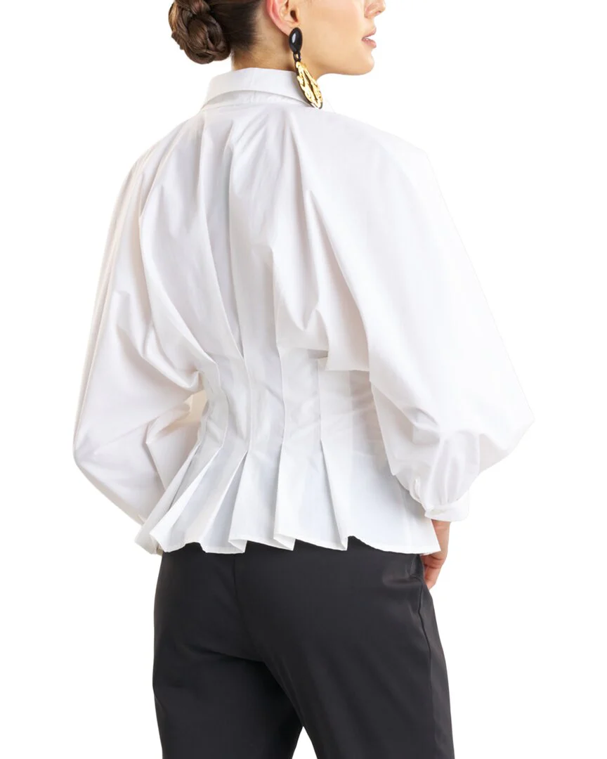 Natori Techno Poplin Pleated Shirt - Image 2