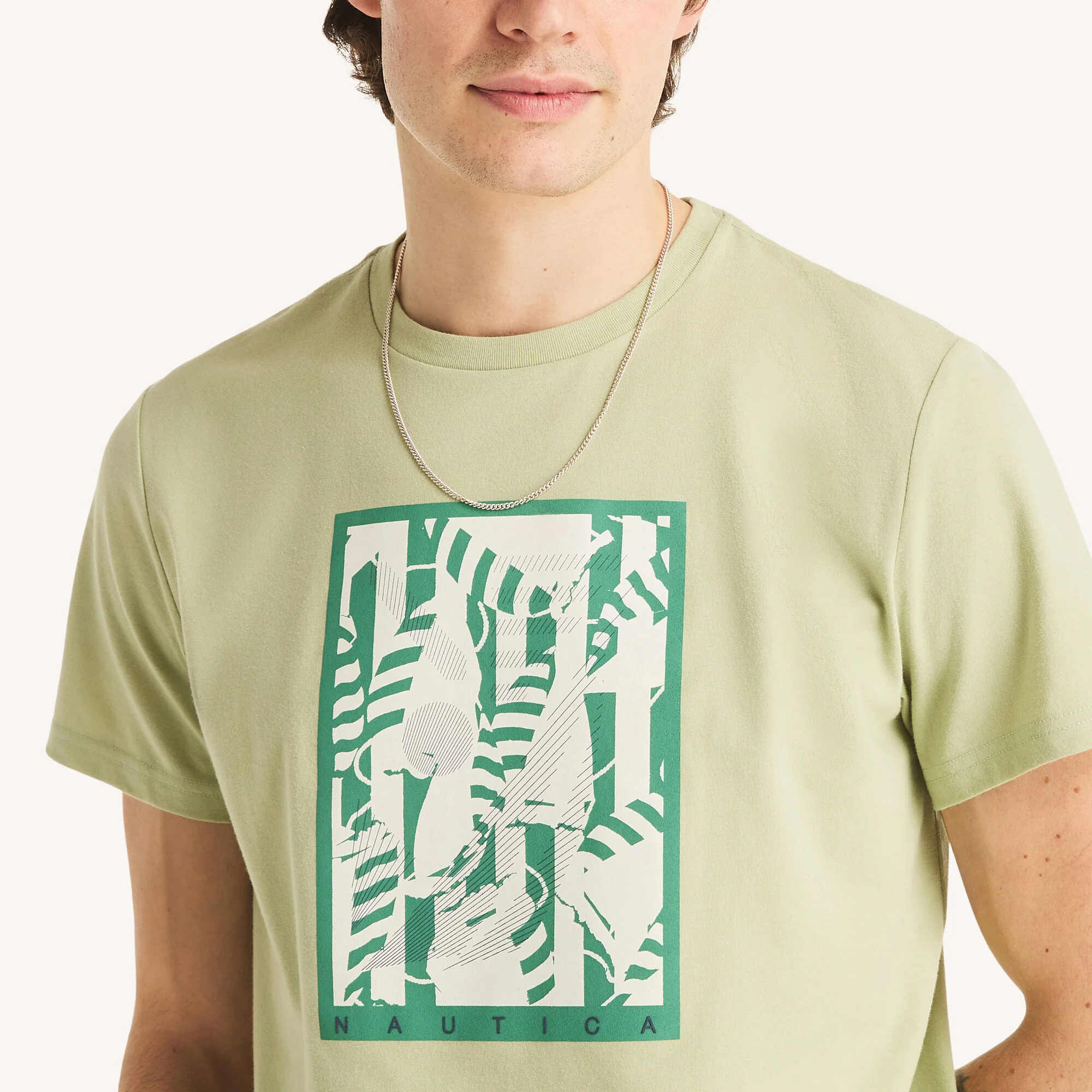 Nautica Mens Art Sailing Graphic T-Shirt - Image 3