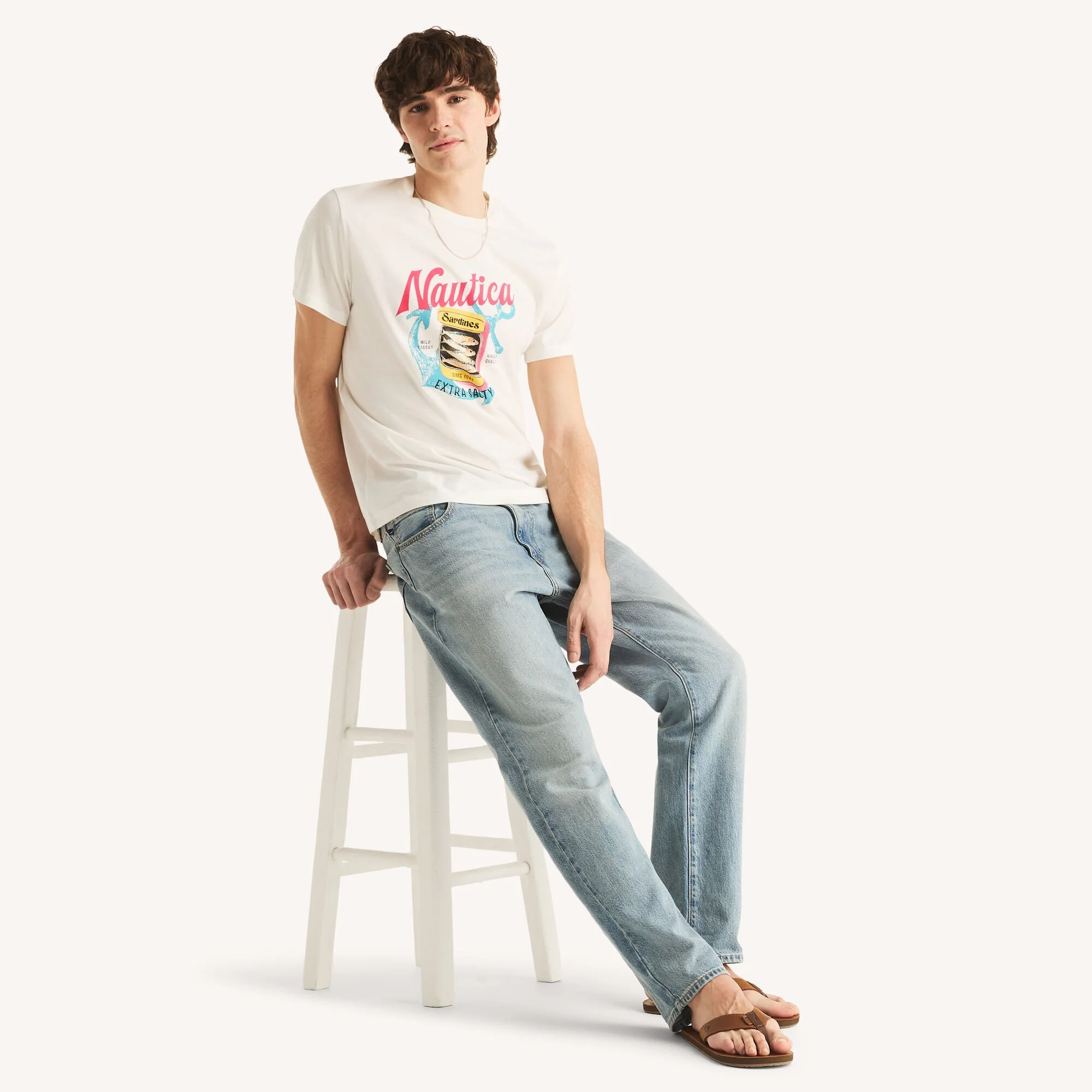 Nautica Mens Extra Salty Graphic T-Shirt - Image 3