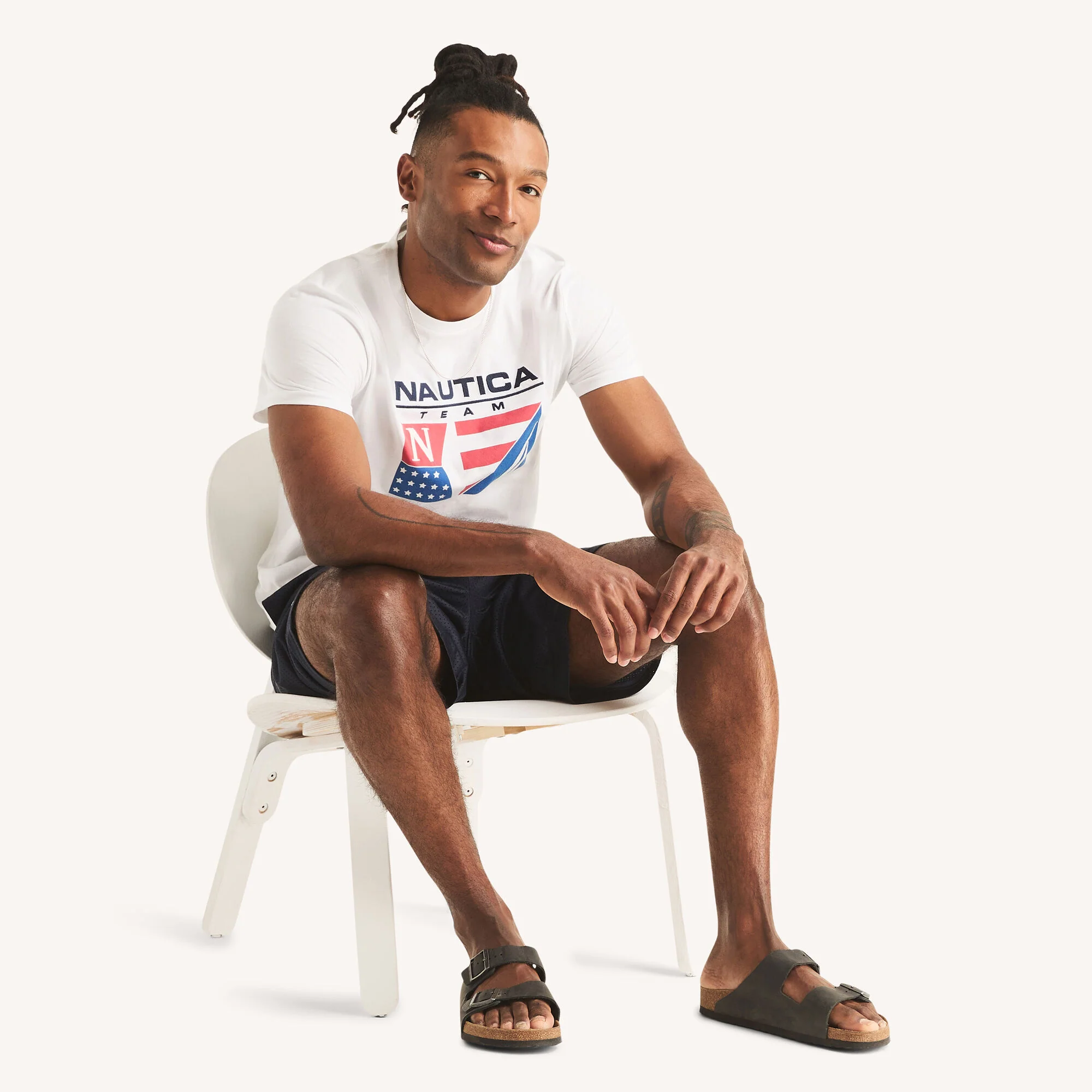 Nautica Mens Nautica Team Graphic T-Shirt - Image 2