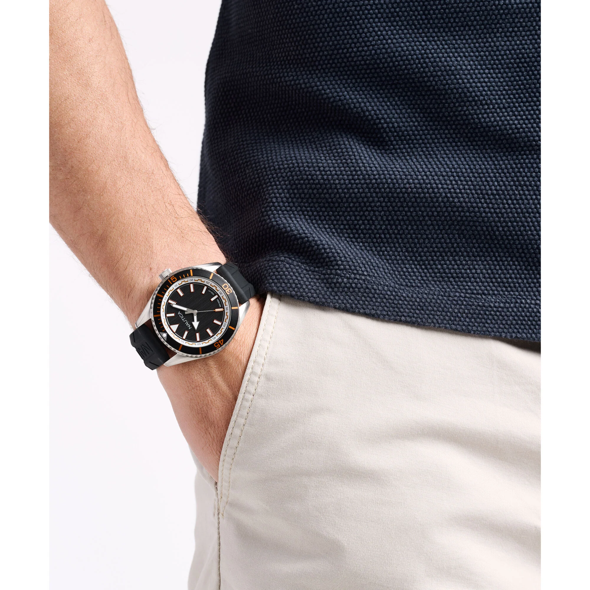 Nautica Mens Nct Windward Silicone Watch - Image 2