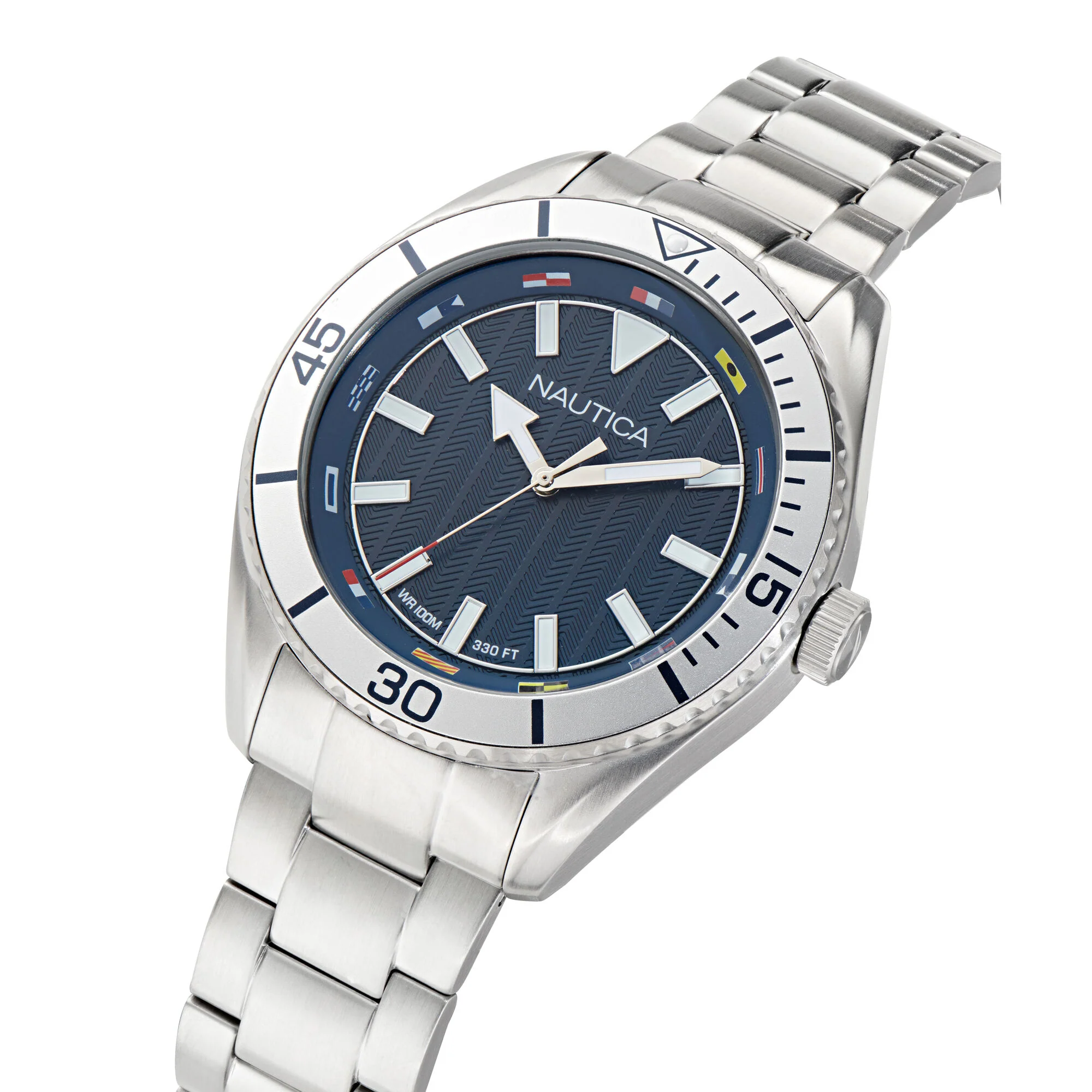 Nautica Mens Nct Windward Stainless Steel Watch - Image 3