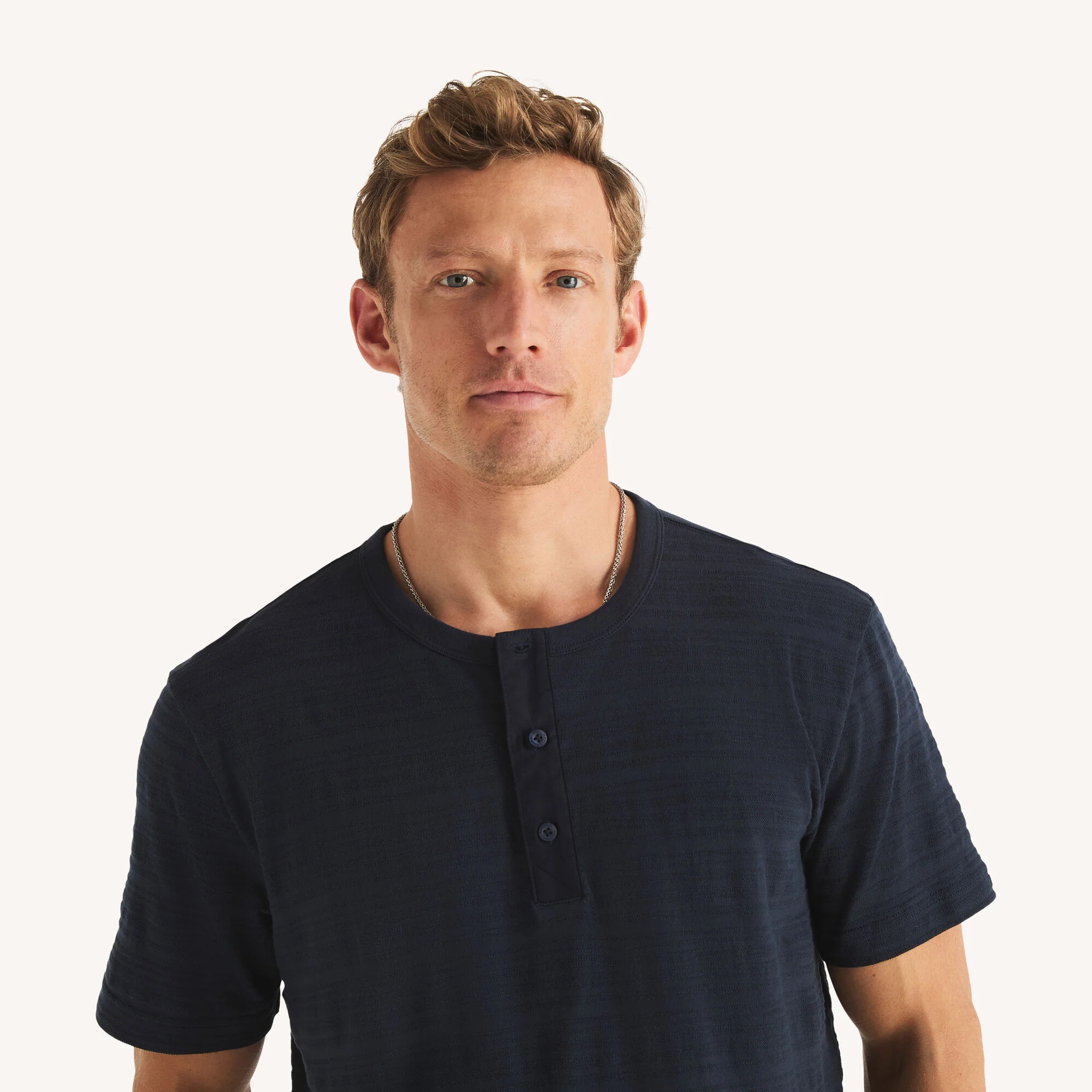 Nautica Mens Short-Sleeve Henley - Image 3