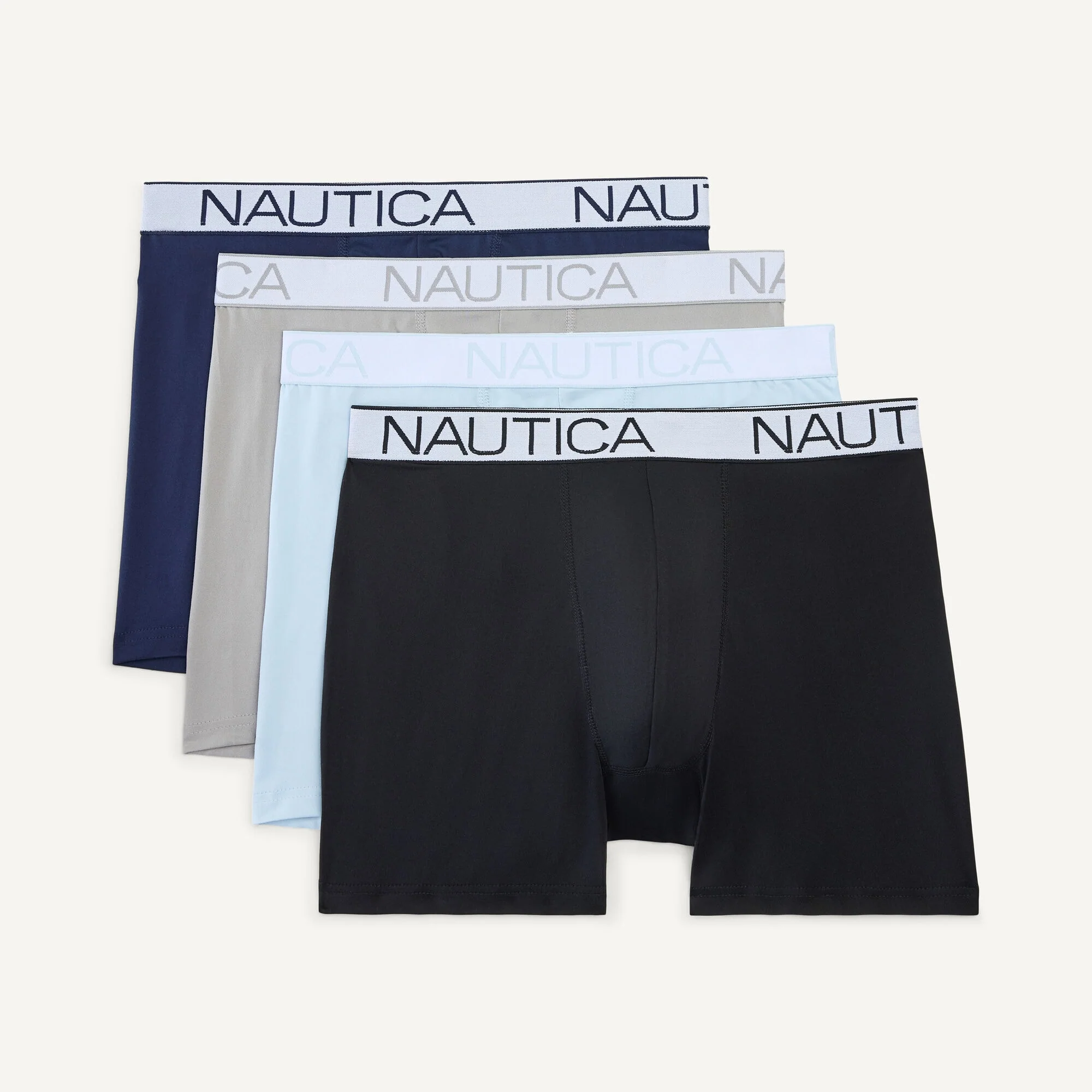 Nautica Mens Stretch Boxer Briefs, 4-Pack - Image 3