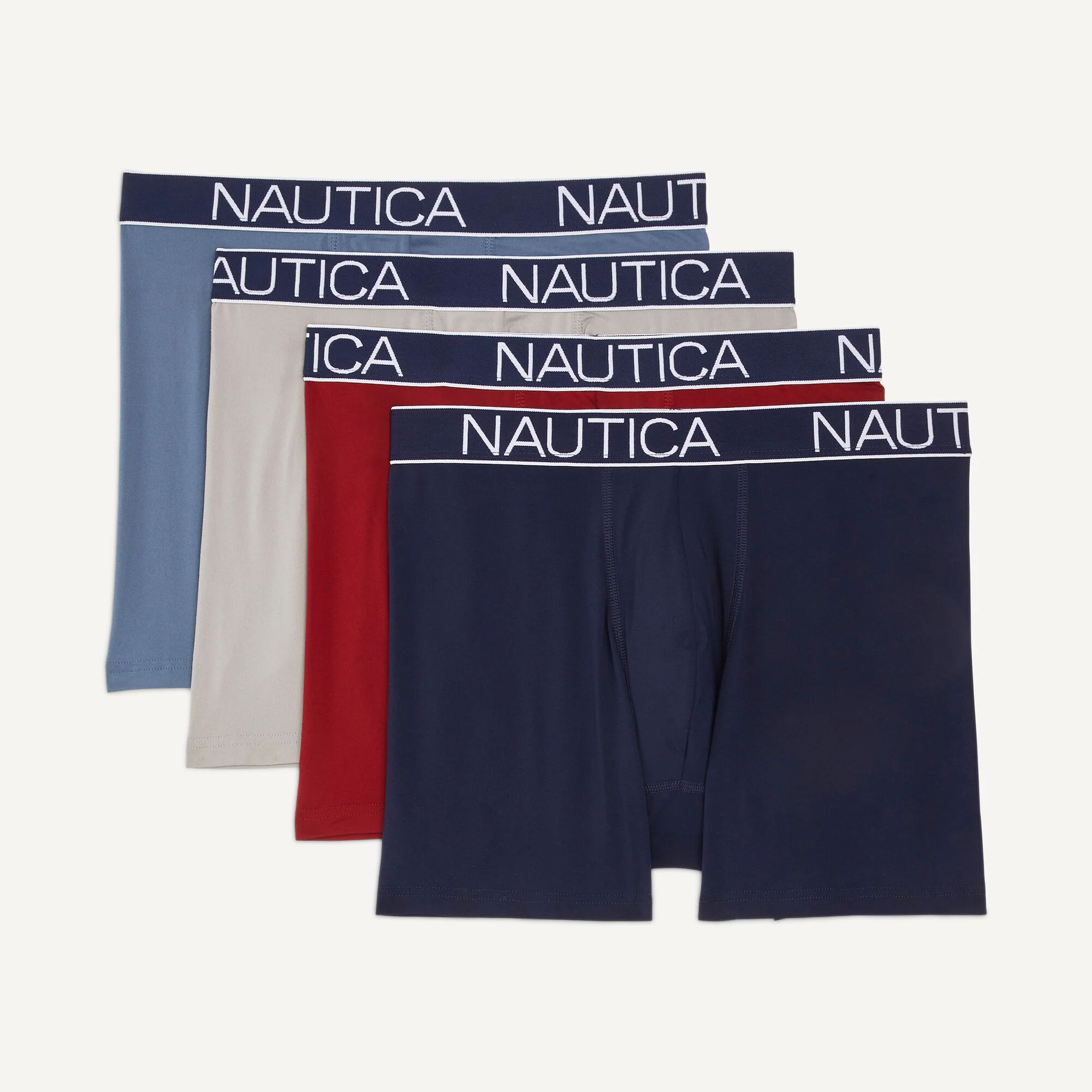 Nautica Mens Stretch Boxer Briefs, 4-Pack - Image 4