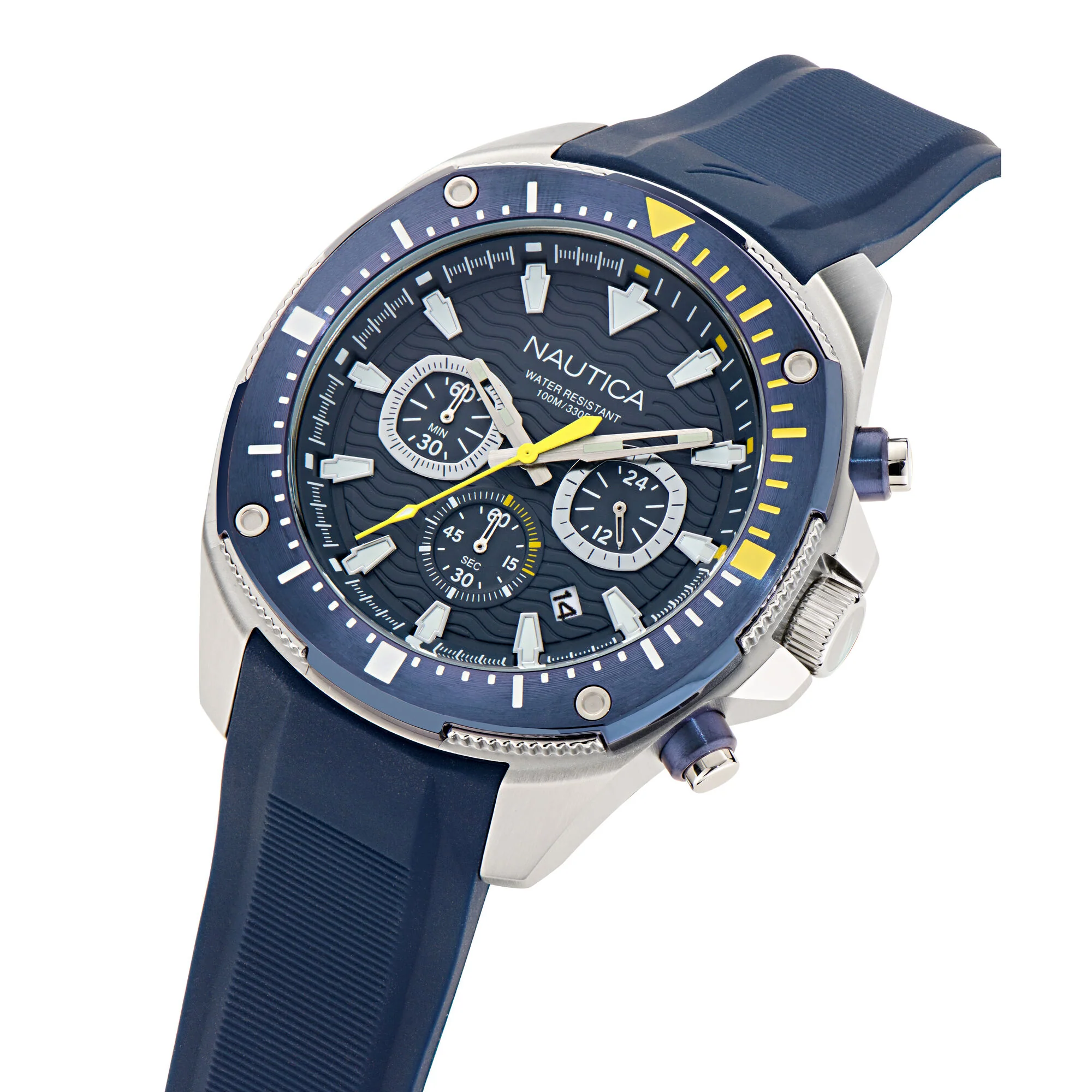 Nautica Nct Blue Sail Chronograph Silicone Watch - Image 3