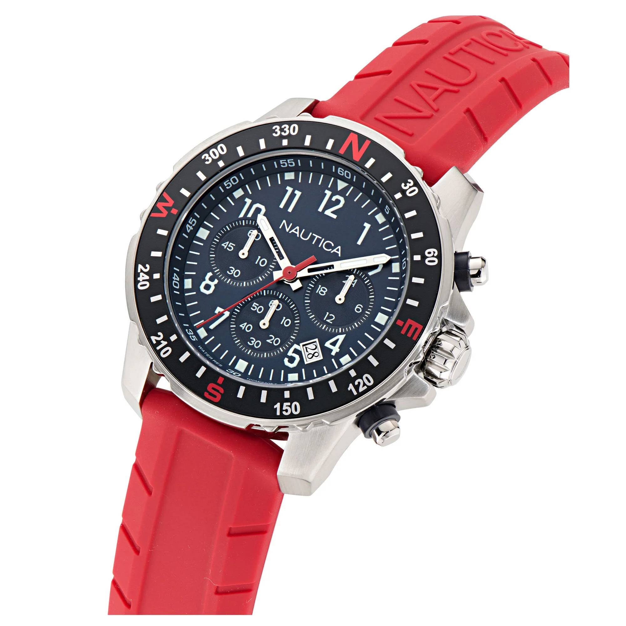 Nautica Nct Riding Sail Chronograph Watch With Silicone Strap - Image 3