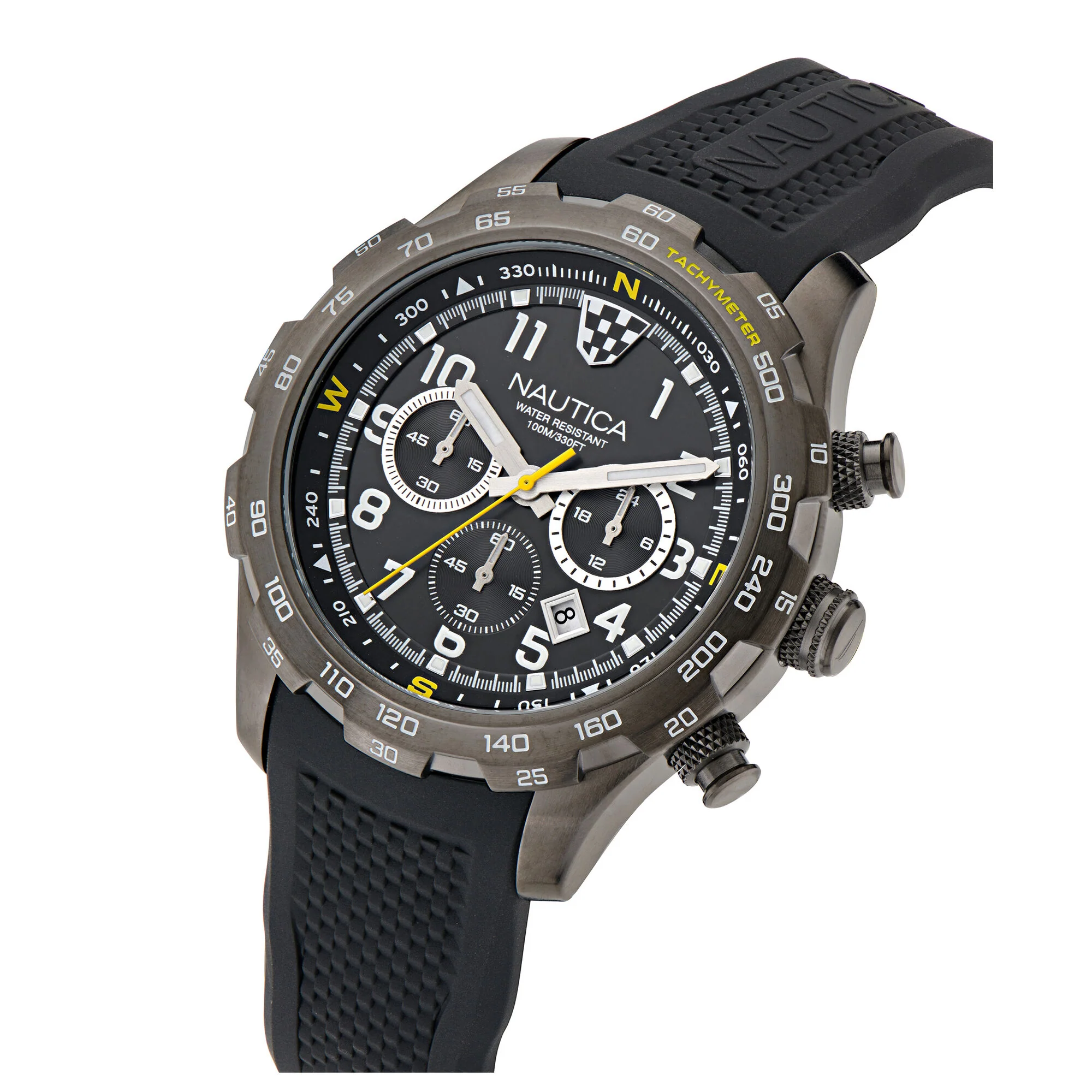 Nautica Nst Chronograph Watch With Silicone Strap - Image 3