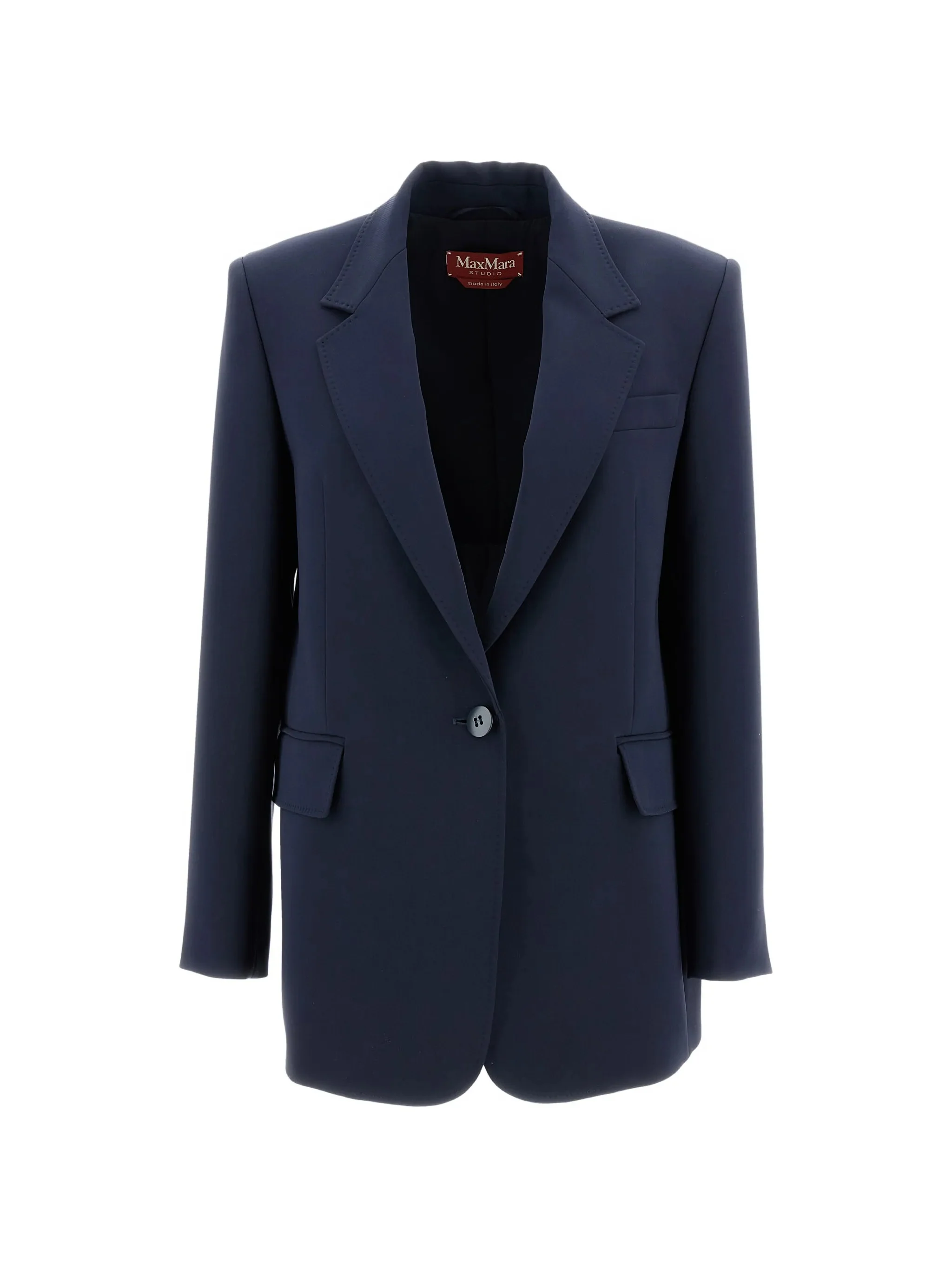Navy Bosco Structured Fabric Blazer
