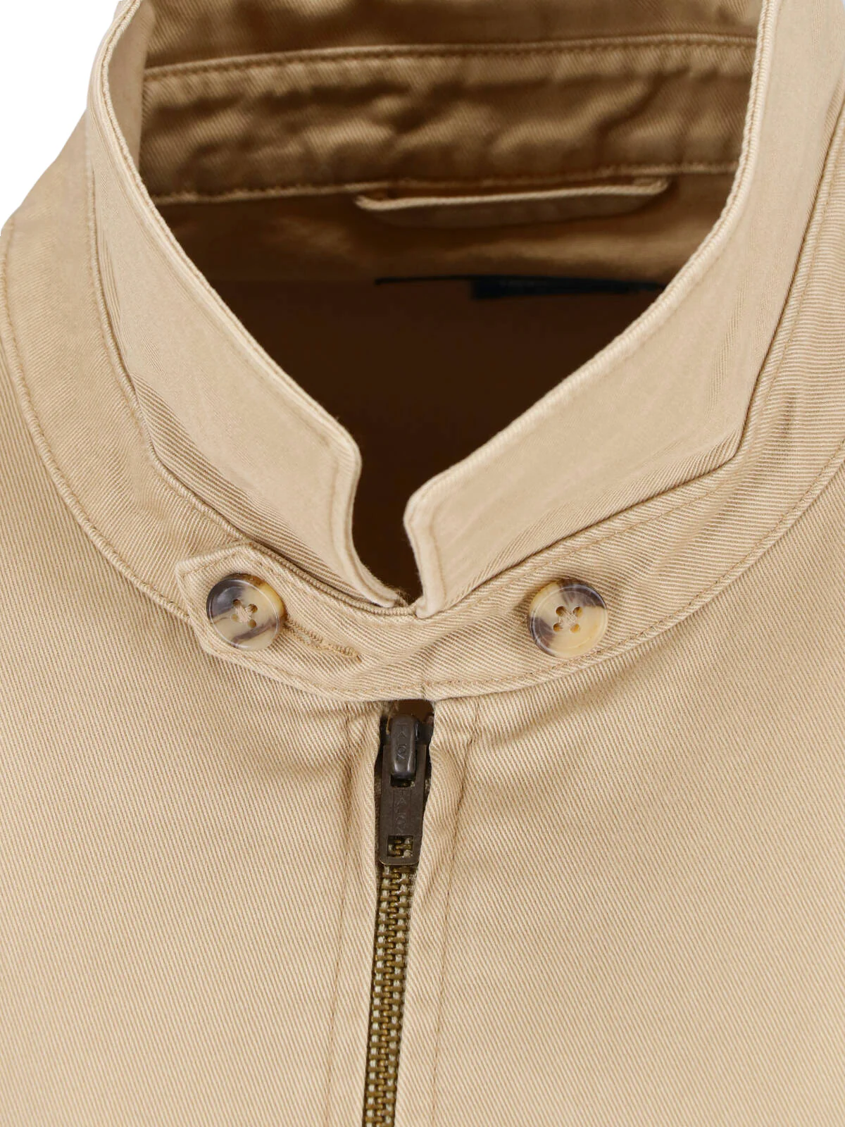Neutral Cropped Zip Front Casual Jacket - Image 4