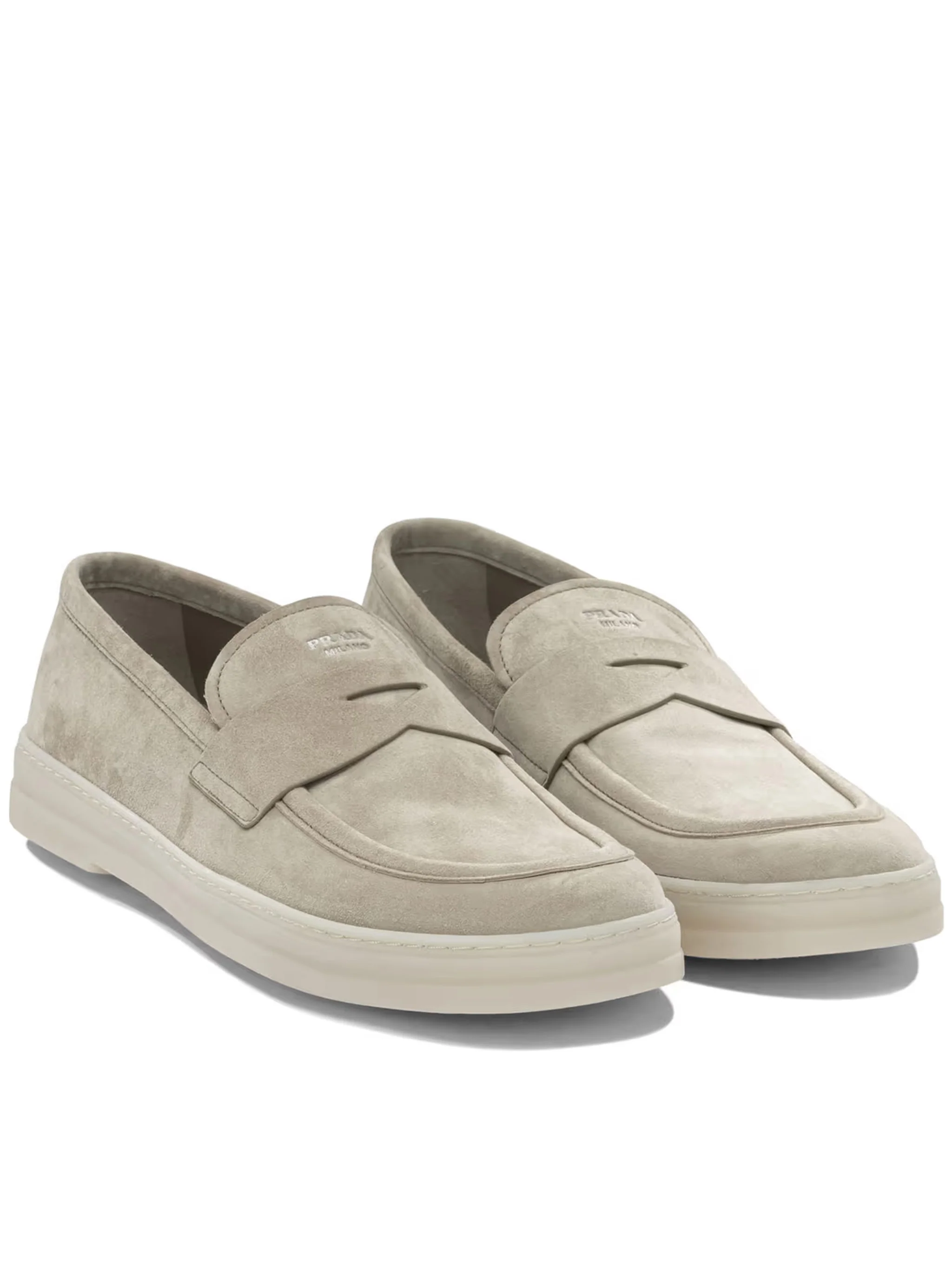 Neutral Mocassini Minimalist Suede Loafers - Image 2
