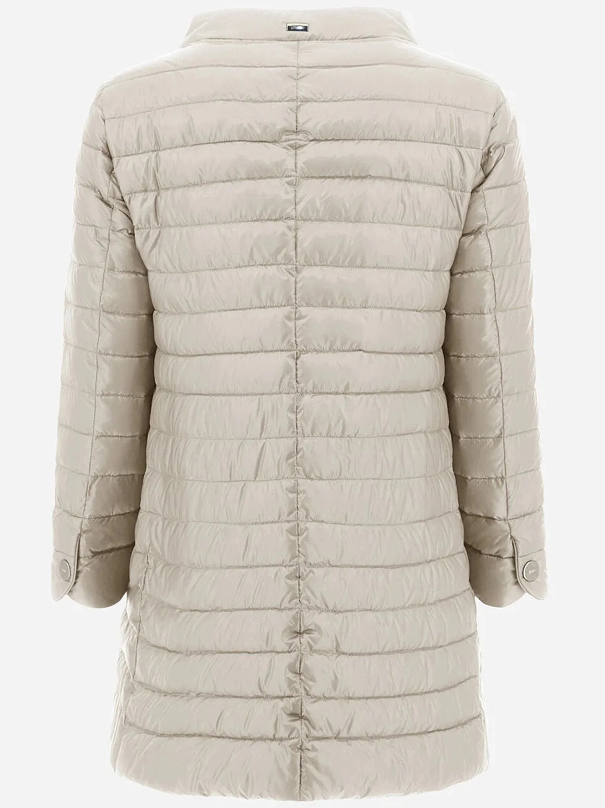 Neutral Piumino Quilted Round Neck Jacket - Image 3