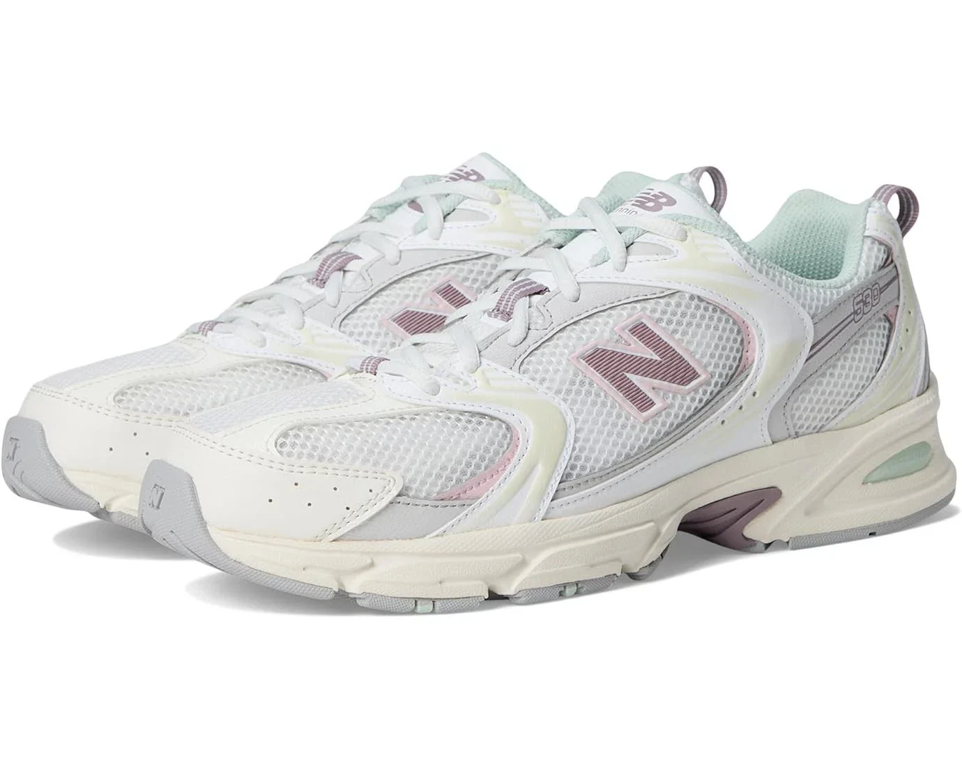 New Balance 530 U530NEB Sneaker Men White Pink Athletic Running Shoes RHS8152