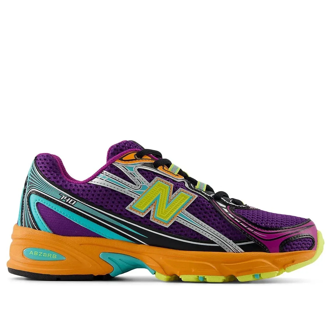 New Balance 740 U740MC2 Sneakers Men Concord Grape Sun Glow Running Shoes LIQ707