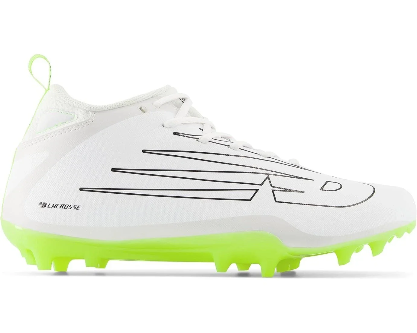 New Balance Rush v4 Mid RUSHMWT4 Mens White Molded Lacrosse Cleats RHS8184 - Image 2