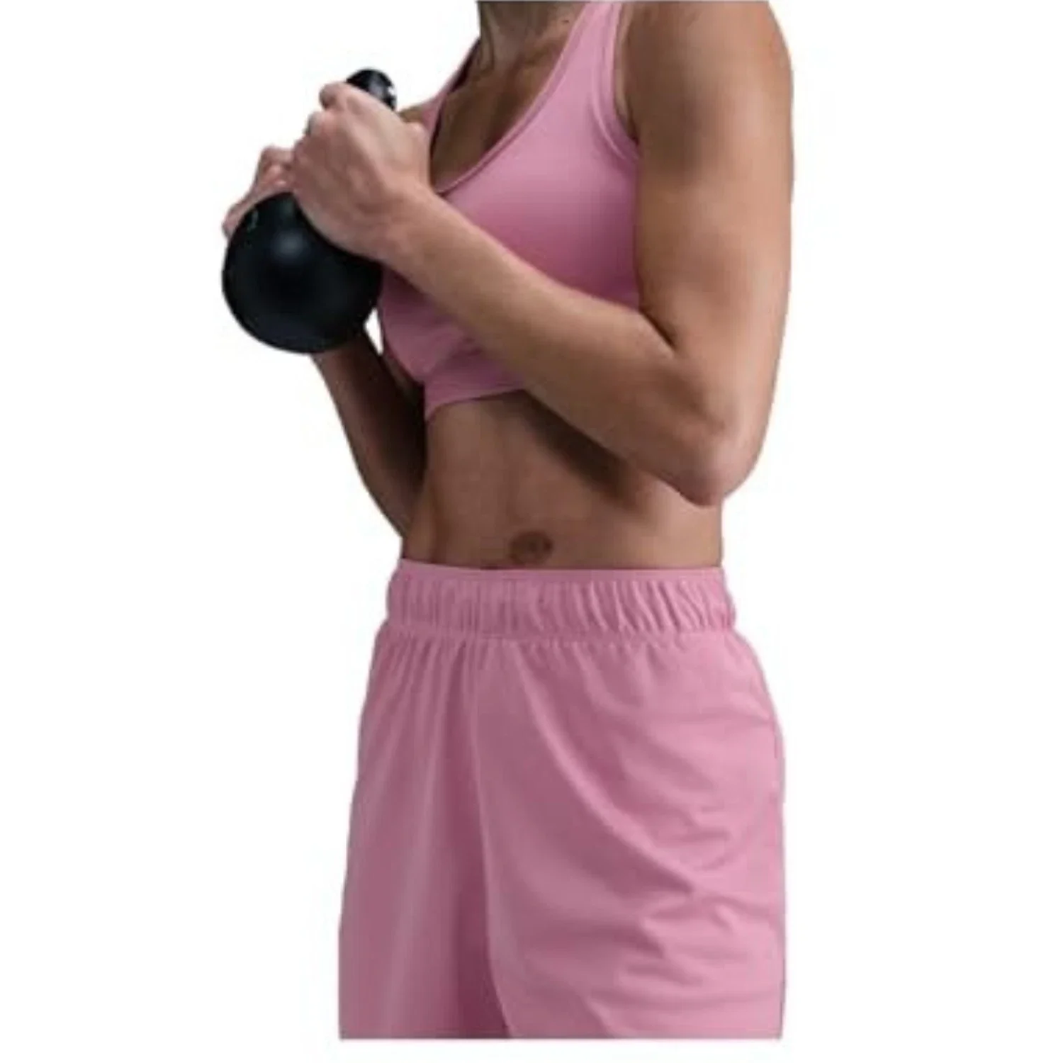 Nike Attack Shorts Women's Pink Dri-FIT Elastic Waist Performance DSGL644