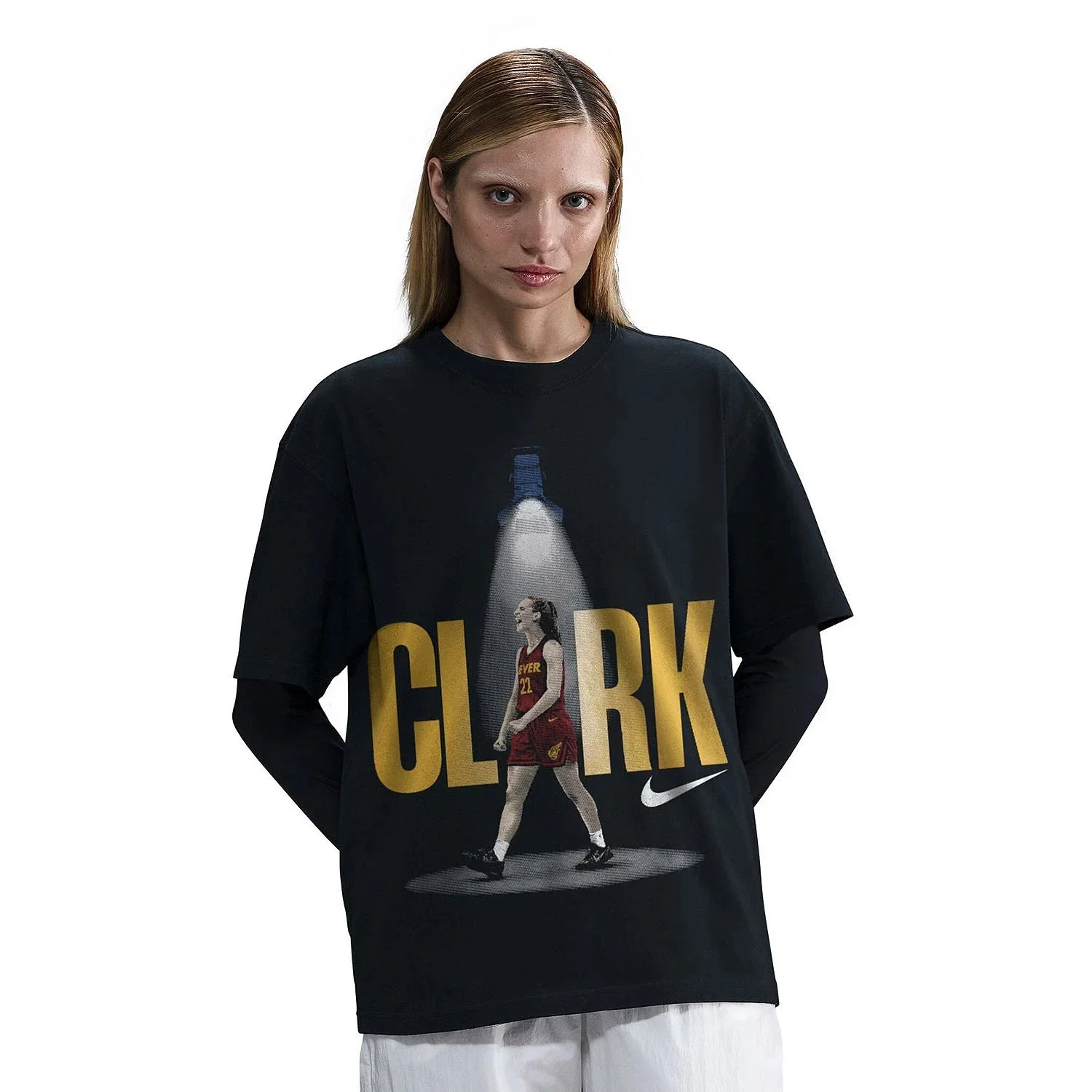 Nike Caitlin Clark "So Win" T-Shirt Unisex Black Graphic Short Sleeve DSGL753
