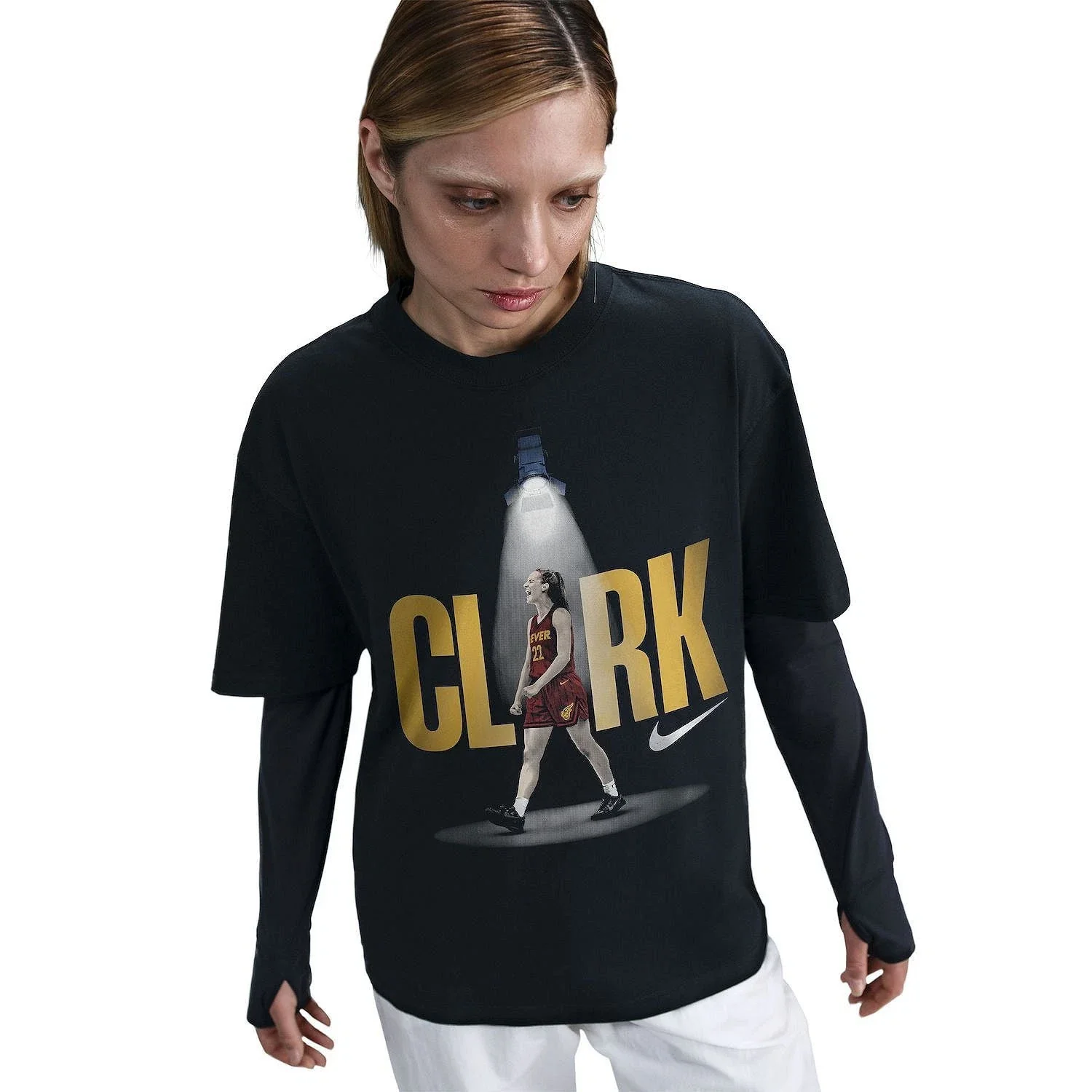 Nike Caitlin Clark "So Win" T-Shirt Unisex Black Graphic Short Sleeve DSGL753 - Image 2