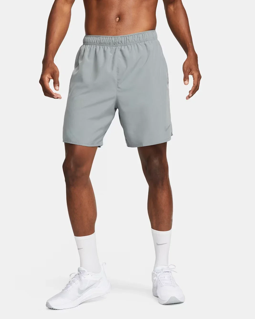 Nike Challenger Running Shorts Men's Smoke Gray Dri-FIT 7" Brief-Lined DSGL 0
