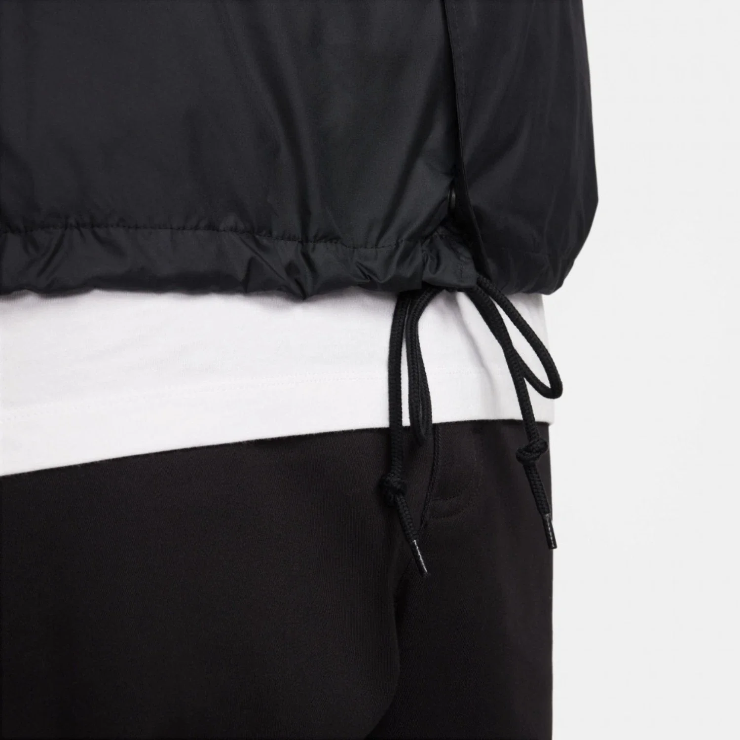 Nike Club Coaches Jacket Men's Black Snap Front Long Sleeve Active KFC600 - Image 3