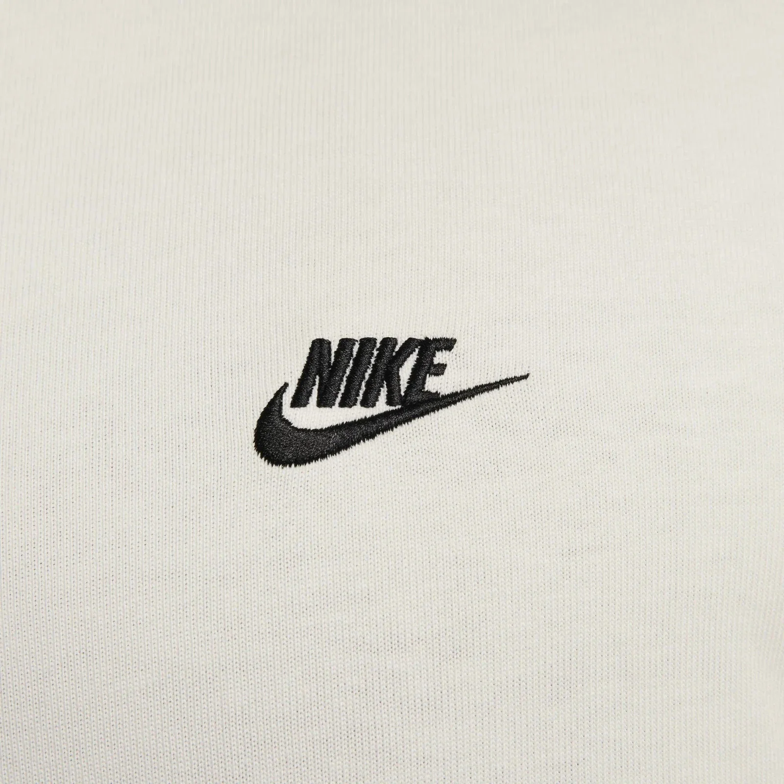 Nike Club Henley Shirt Men's Sail Cotton Long Sleeve Relaxed Fit DSGL392 - Image 5