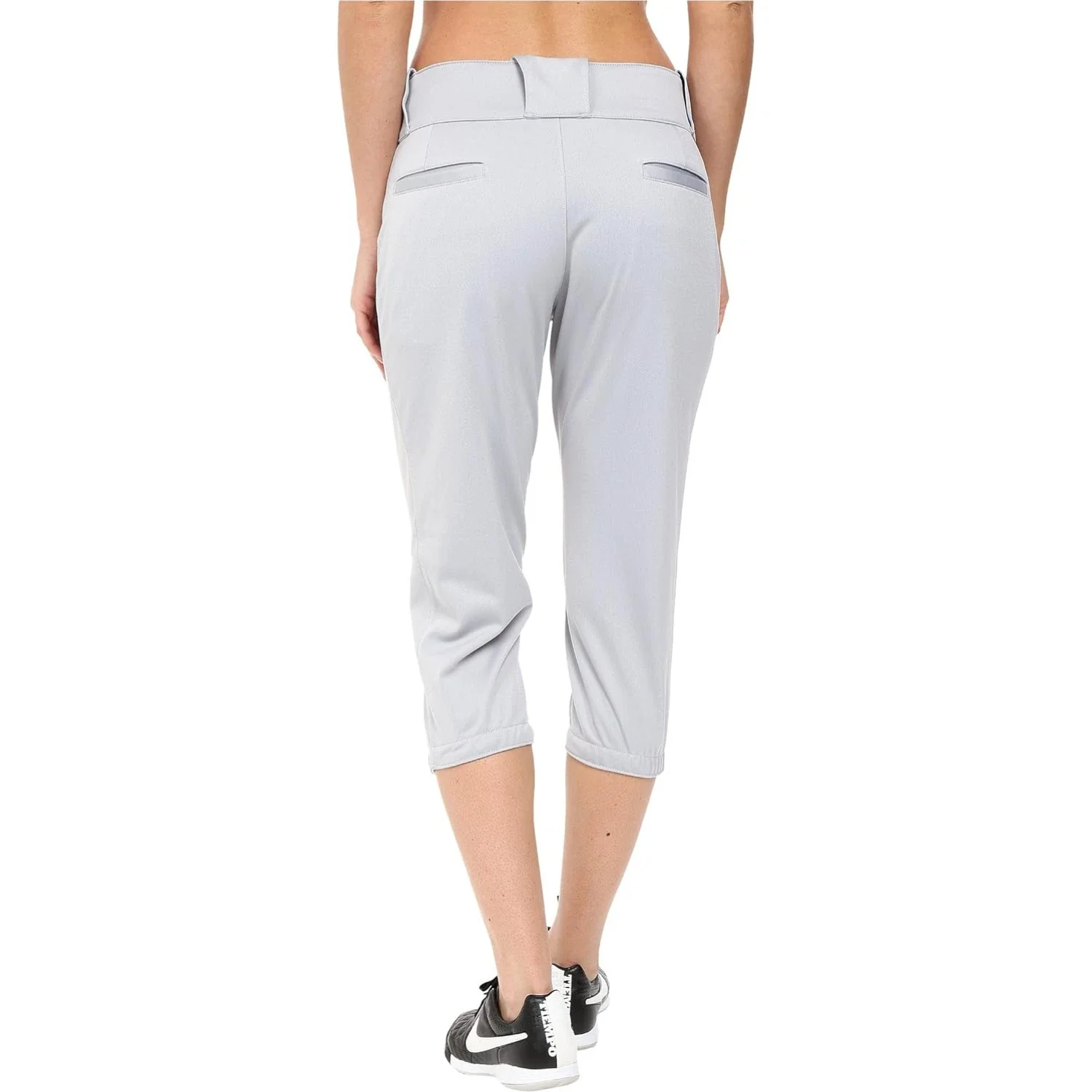 Nike Diamond Invader Softball Pants Womens Gray Swoosh Logo Activewear DSGL429 - Image 4
