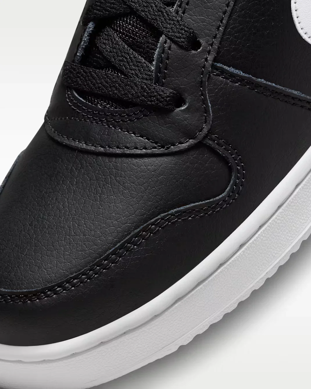 Nike Ebernon Mid AQ1773-002 Sneakers Men's Black White Lifestyle Shoes SHOP390 - Image 5