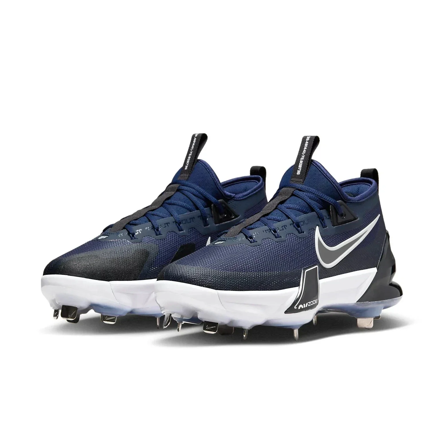 Nike Force Zoom Trout Elite FB2906-400 Men's Navy Blue Baseball Cleats NIN982 - Image 3