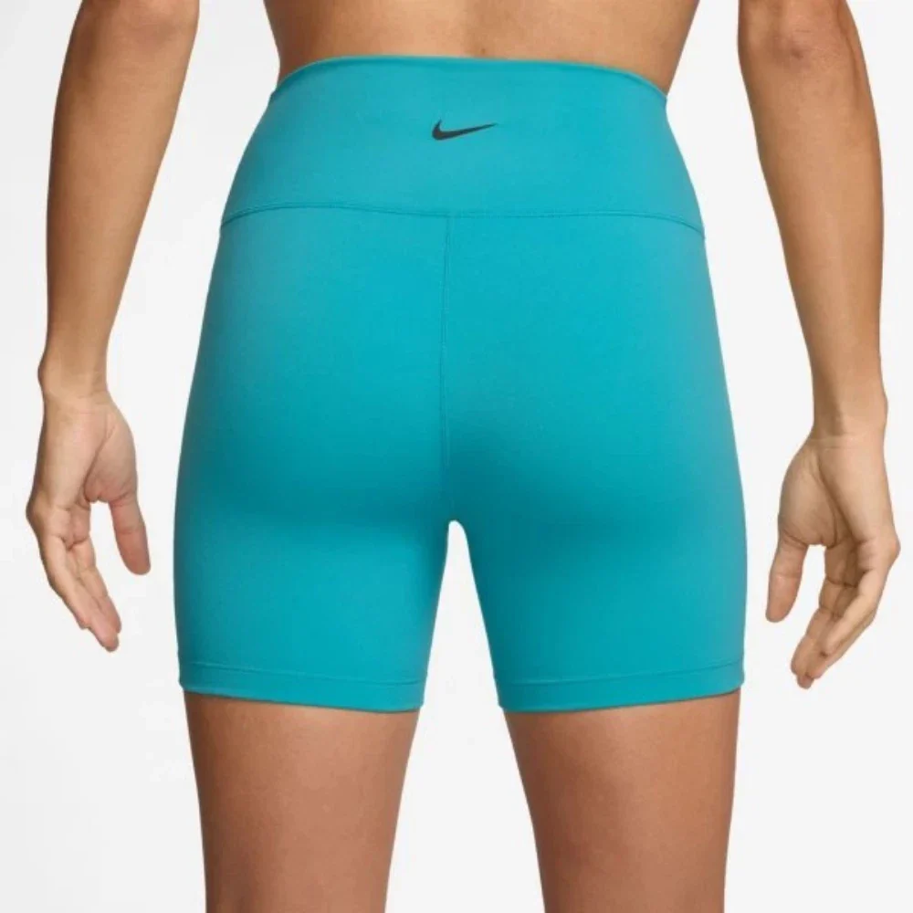 Nike One Biker Shorts Womens Dusty Cactus Dri Fit High-Waisted Active DSGL6 - Image 5