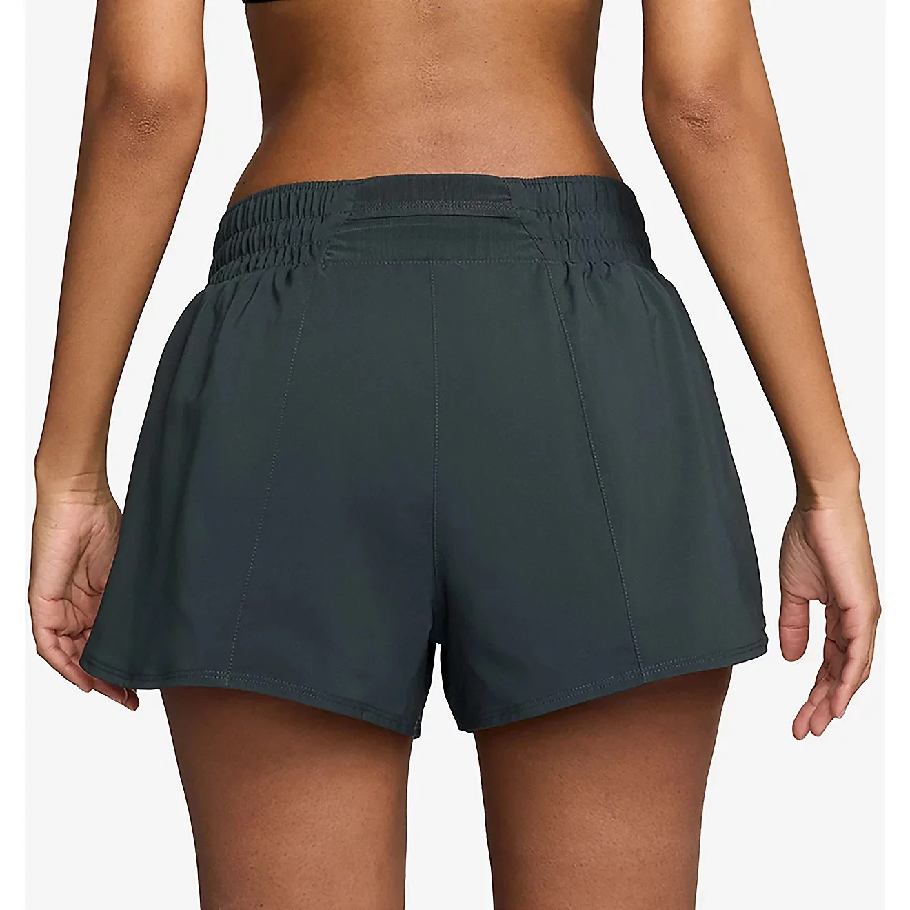 Nike One Shorts Womens Seaweed 3" Dri-FIT Mid Rise Brief Lined Active DSGL145 - Image 2