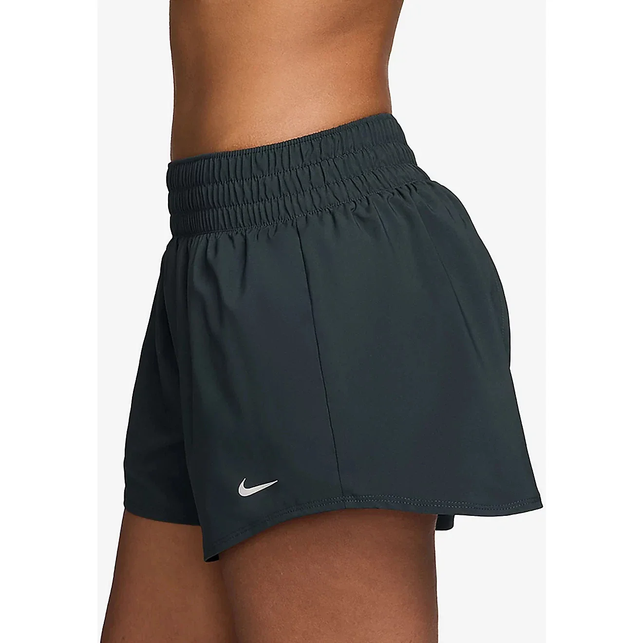 Nike One Shorts Womens Seaweed 3" Dri-FIT Mid Rise Brief Lined Active DSGL145 - Image 3