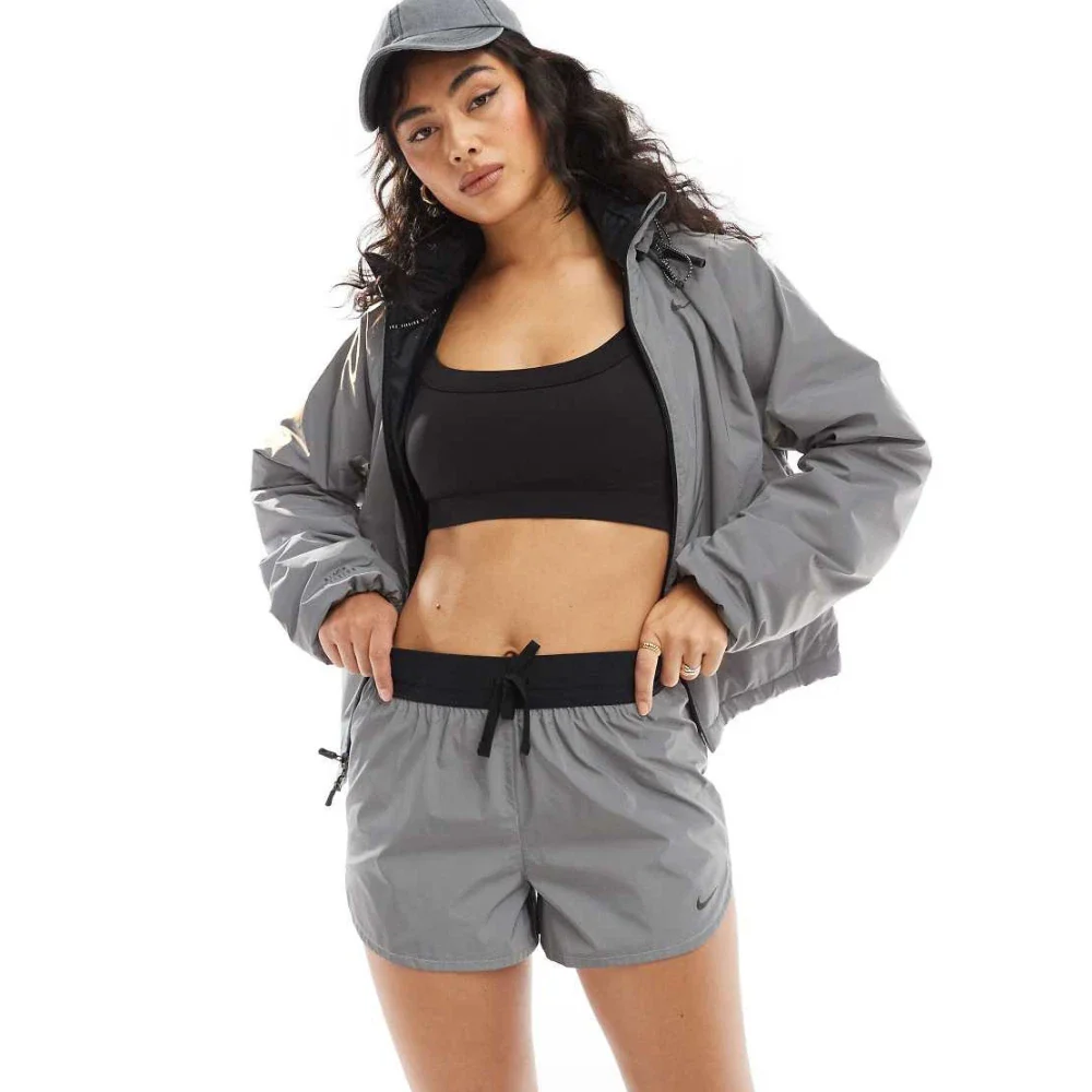 Nike Running Division Shorts Women's Silver Drawstring Waist DSGL1055 - Image 4