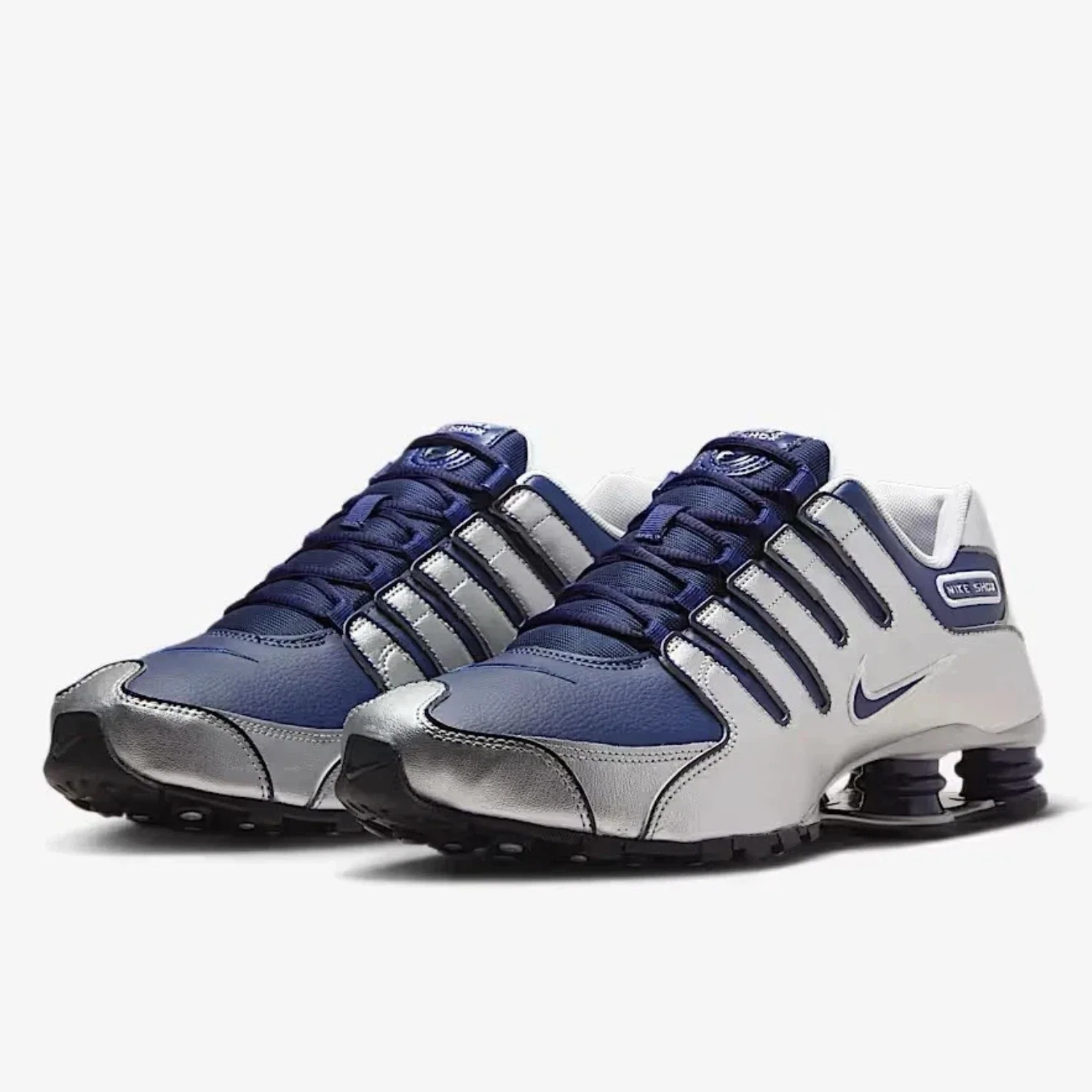 Nike Shox NZ 378341-402 Sneakers Men's Midnight Navy Silver Running Shoes LIQ678