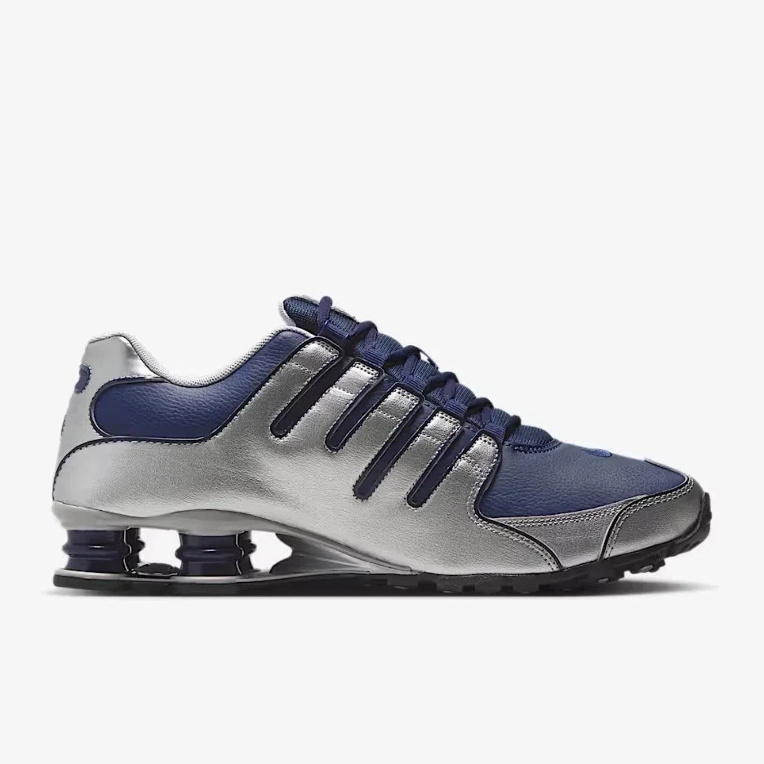 Nike Shox NZ 378341-402 Sneakers Men's Midnight Navy Silver Running Shoes LIQ678 - Image 2