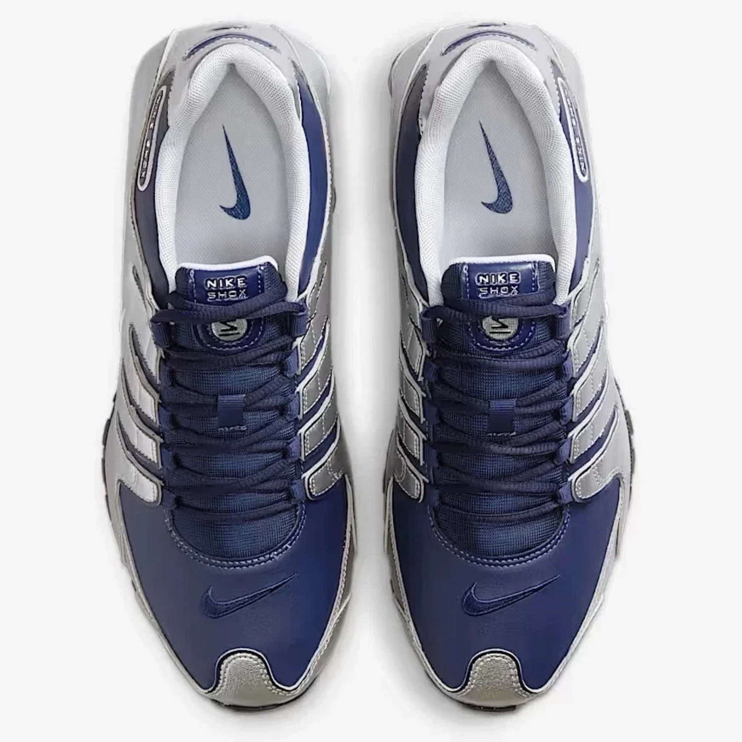 Nike Shox NZ 378341-402 Sneakers Men's Midnight Navy Silver Running Shoes LIQ678 - Image 4