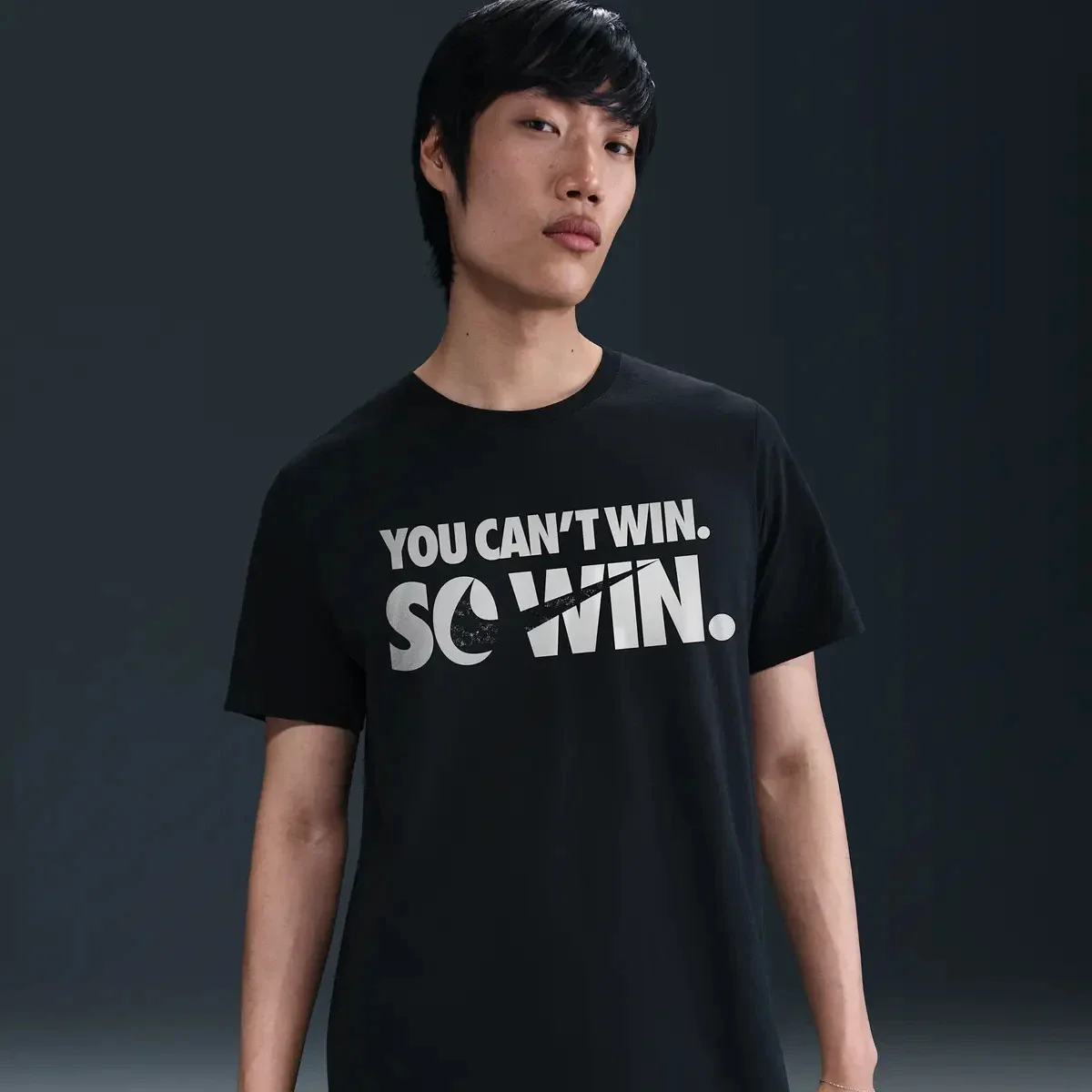 Nike So Win T-Shirt Unisex Black Graphic Print 100% Cotton Crew Neck DSGL8 - Image 6