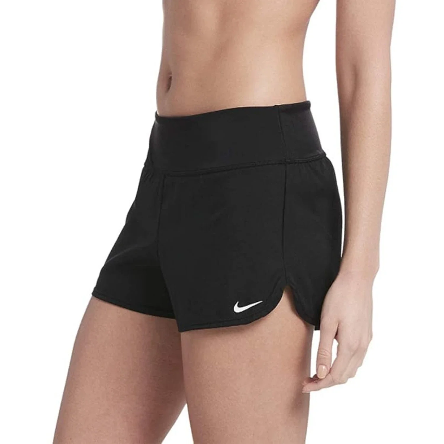 Nike Solid Element Board Shorts Women's Black Elastic Waist Swimwear DSGL1268 - Image 6