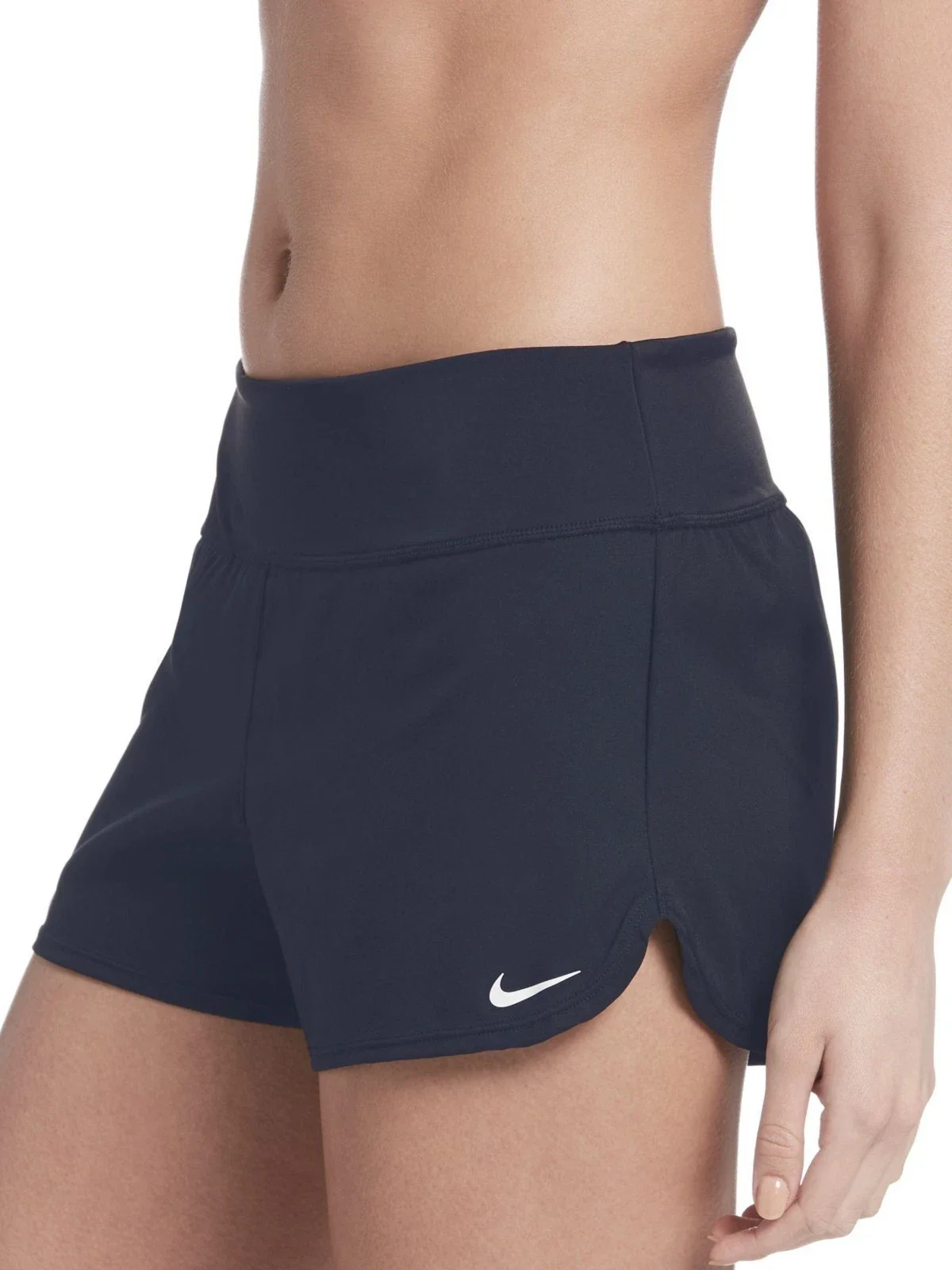 Nike Solid Element Board Shorts Women's Blue Stretch High Waisted DSGL1018 - Image 6