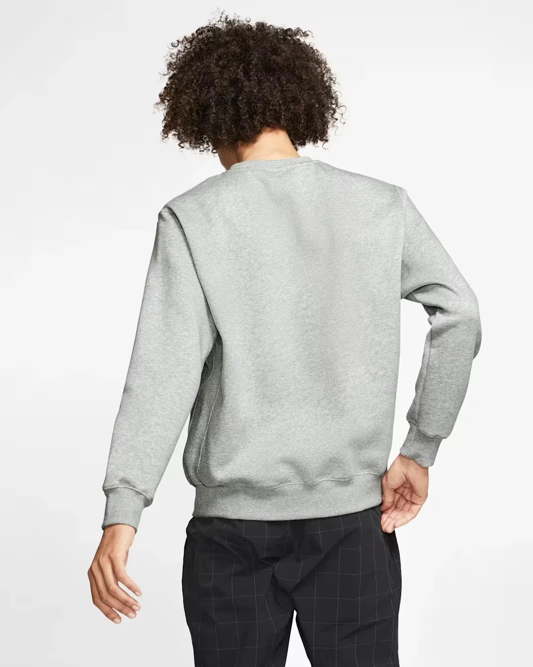 Nike Sportswear Club Fleece Sweatshirt Men's Dark Gray Crew Neck DSGL353 - Image 2