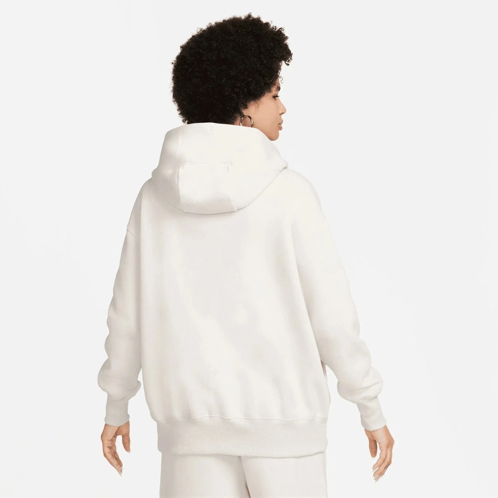 Nike Sportswear Phoenix Fleece Hoodie Women's Sail Full Zip Oversized DSGL921 - Image 3