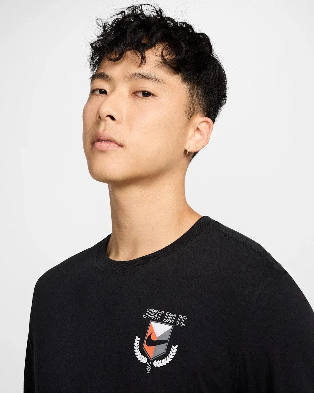 Nike Sportswear T-Shirt Men's Black Cotton Long Sleeve Crew Neck DSGL705 - Image 6