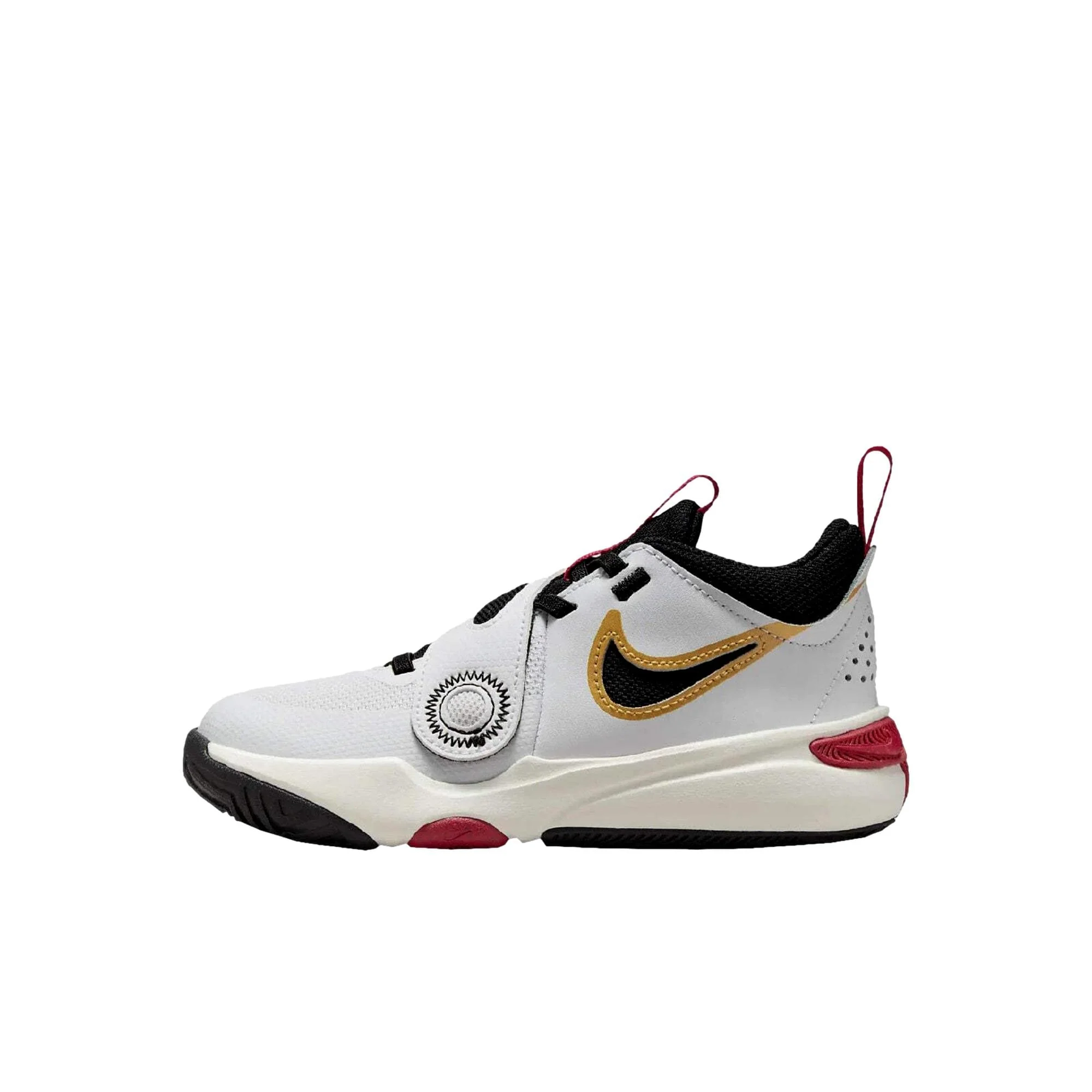 Nike Team Hustle D 11 White / Black - Metallic Gold  DV8994-104 Pre-School