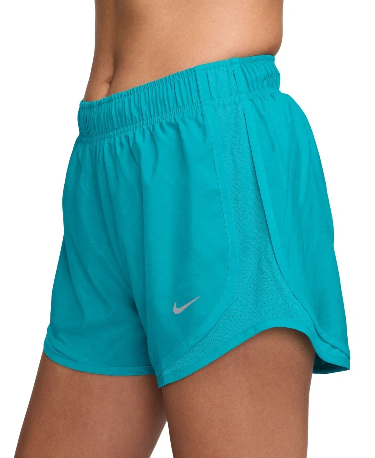 Nike Tempo Running Shorts Women's Green Dri-FIT Brief-Lined Active DSGL601 - Image 3