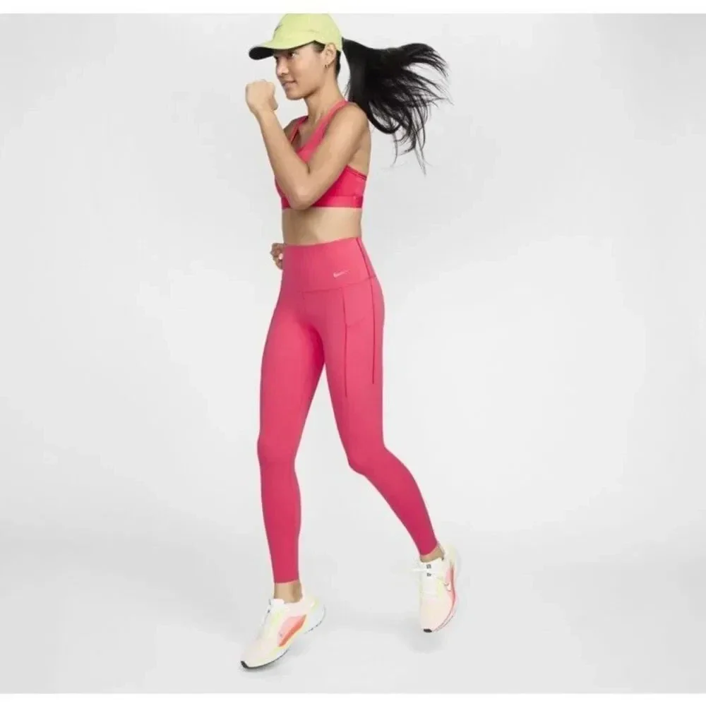 Nike Universa Leggings Women's Pink Stretch High-Waisted Ankle DSGL1084