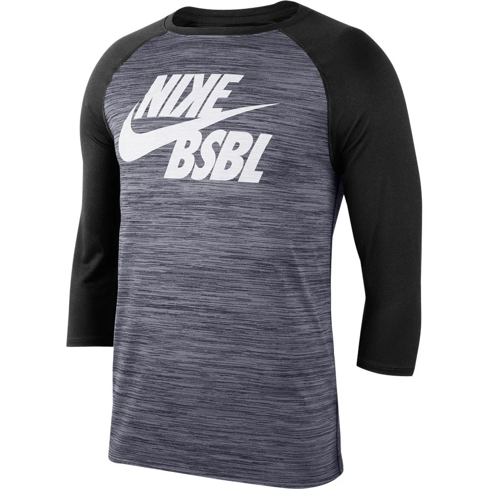 Nike Velocity Legend Shirt's Men's Gray 3/4 Sleeve Performance DSGL266 - Image 4