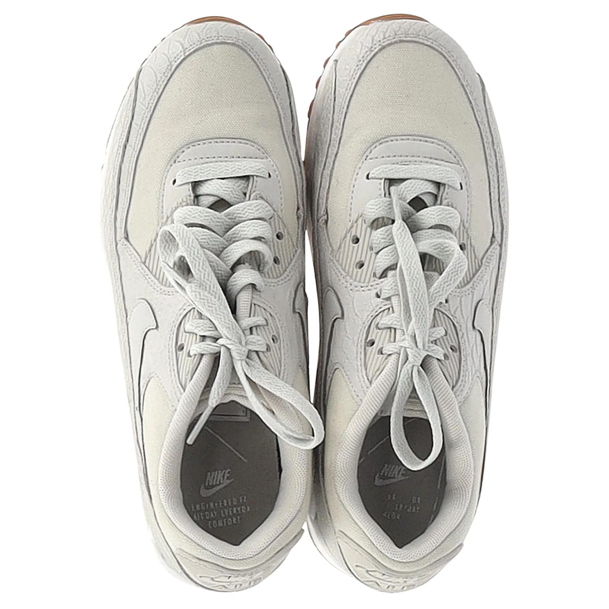 Nike W Air Max 90 Premium in Ecru Leather - Image 6