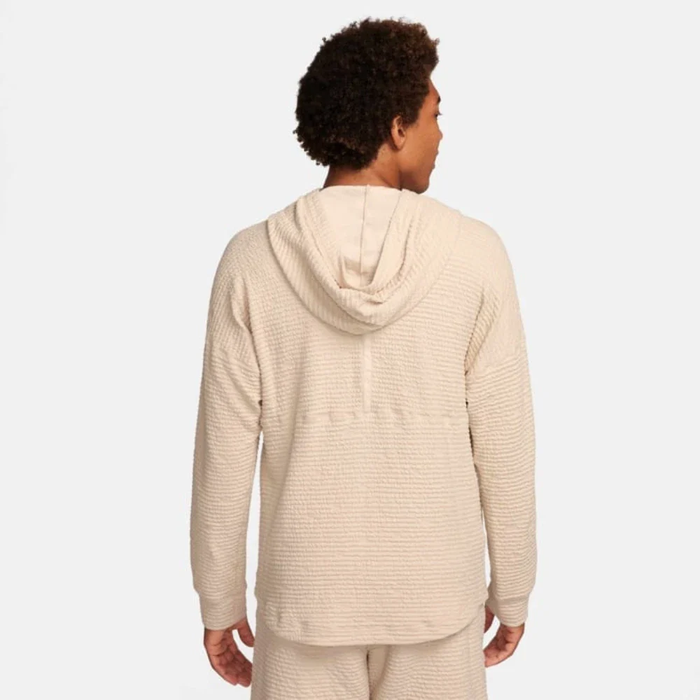 Nike Yoga Hoodie Men's Sand Drift Dri-Fit Textured Raglan Sleeve DSGL867 - Image 6