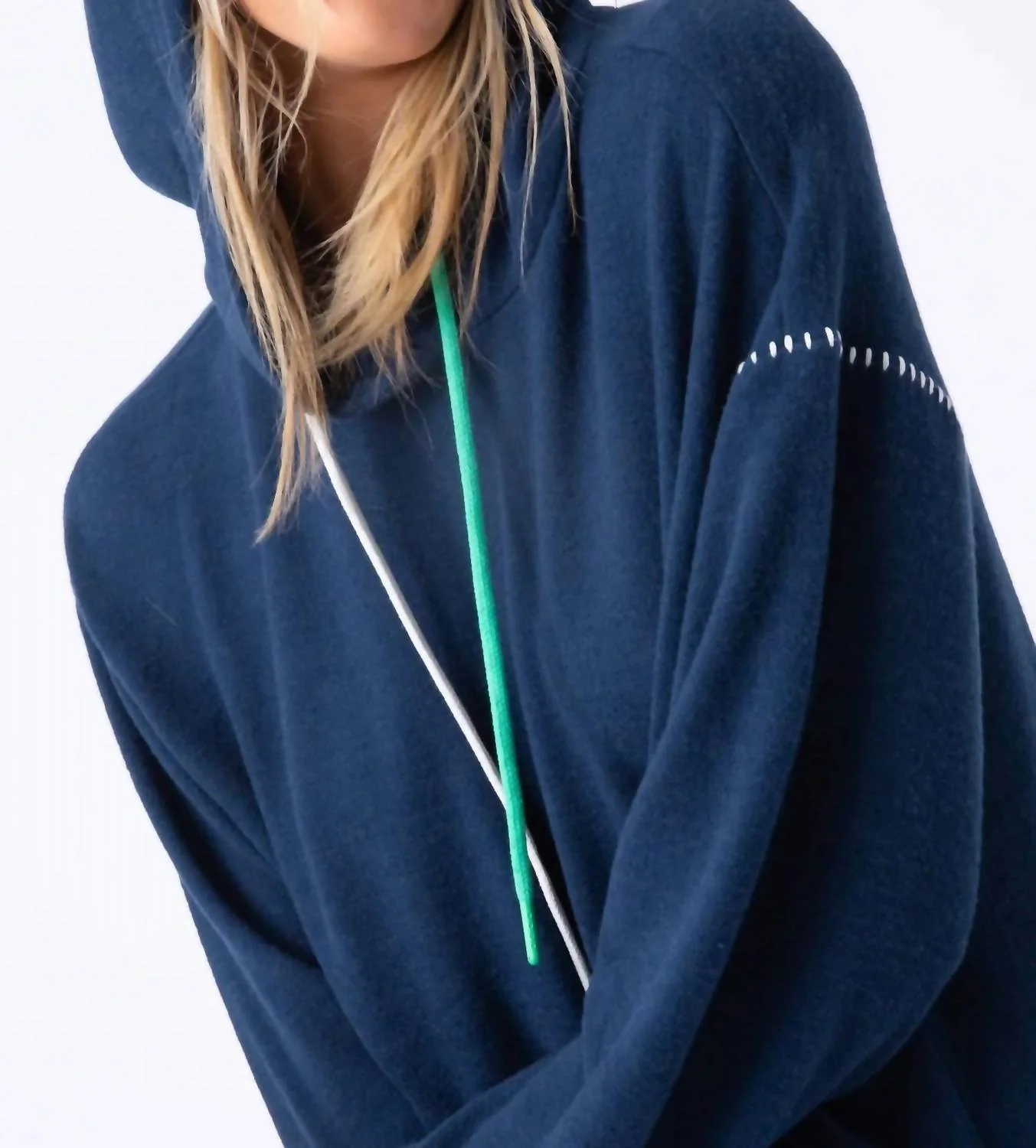 Ocean Breeze Hoodie In Navy - Image 4